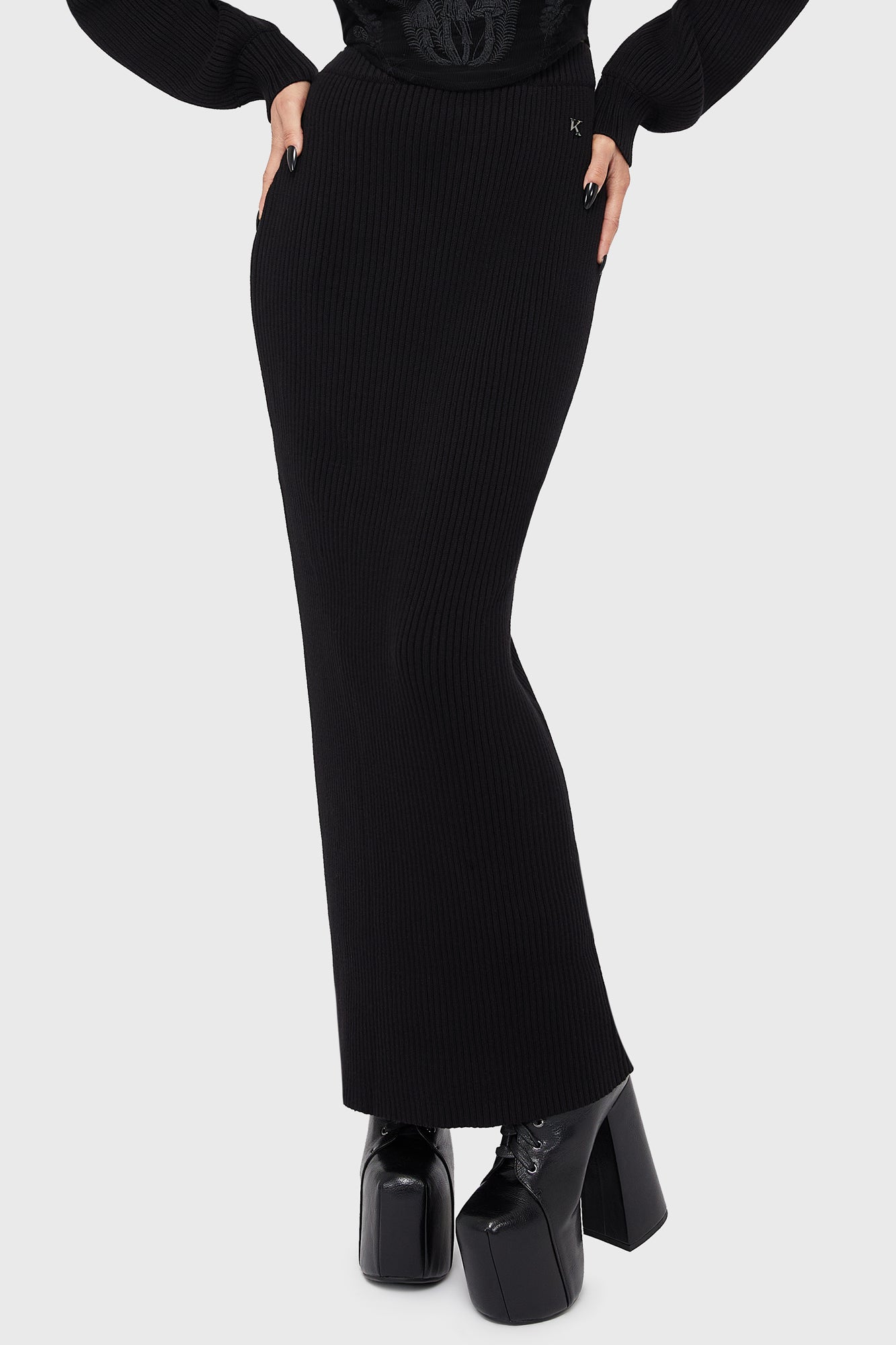Belinda's Woe Maxi Skirt Black