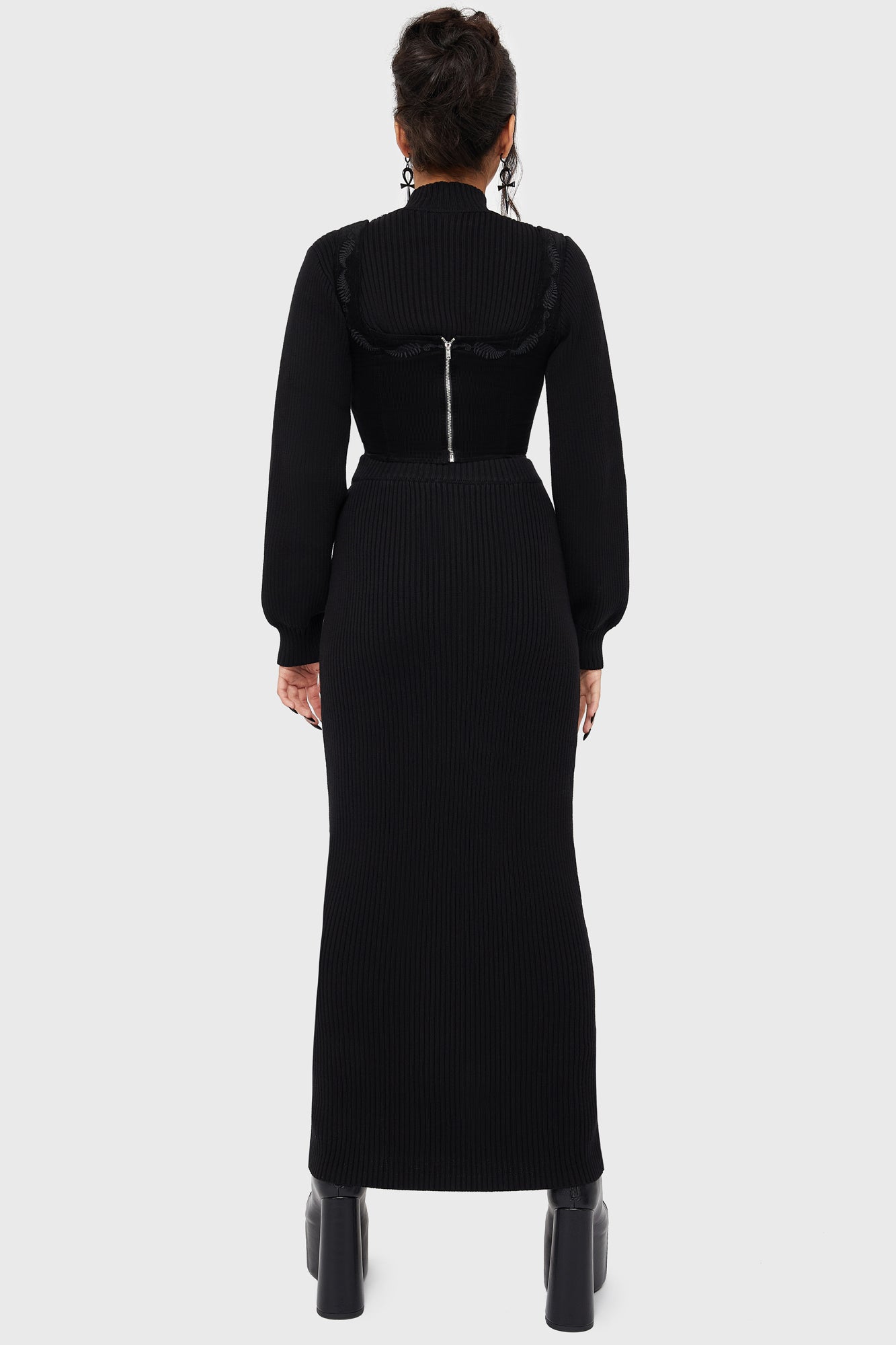 Belinda's Woe Maxi Skirt Black