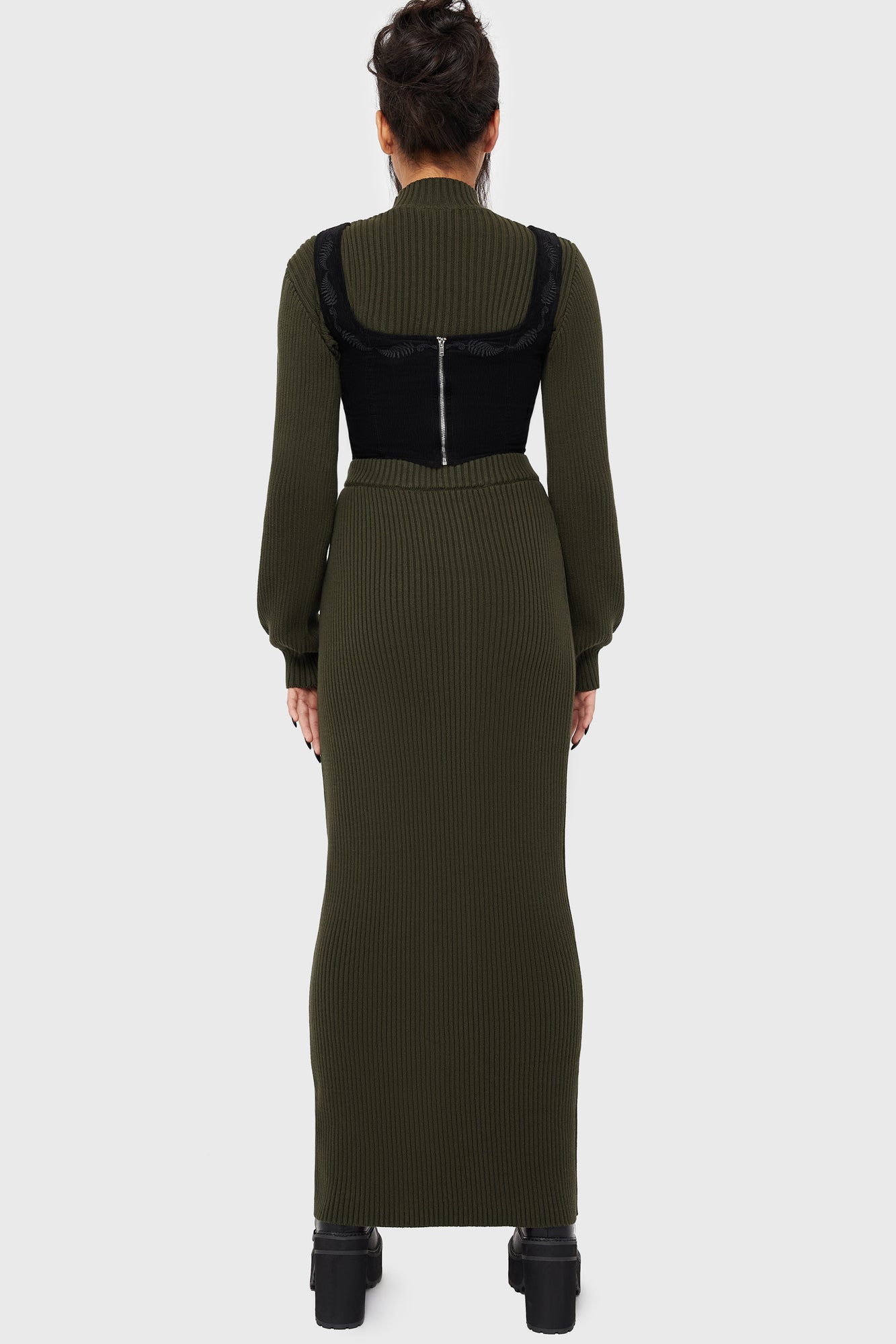 Belinda's Woe Maxi Skirt Khaki