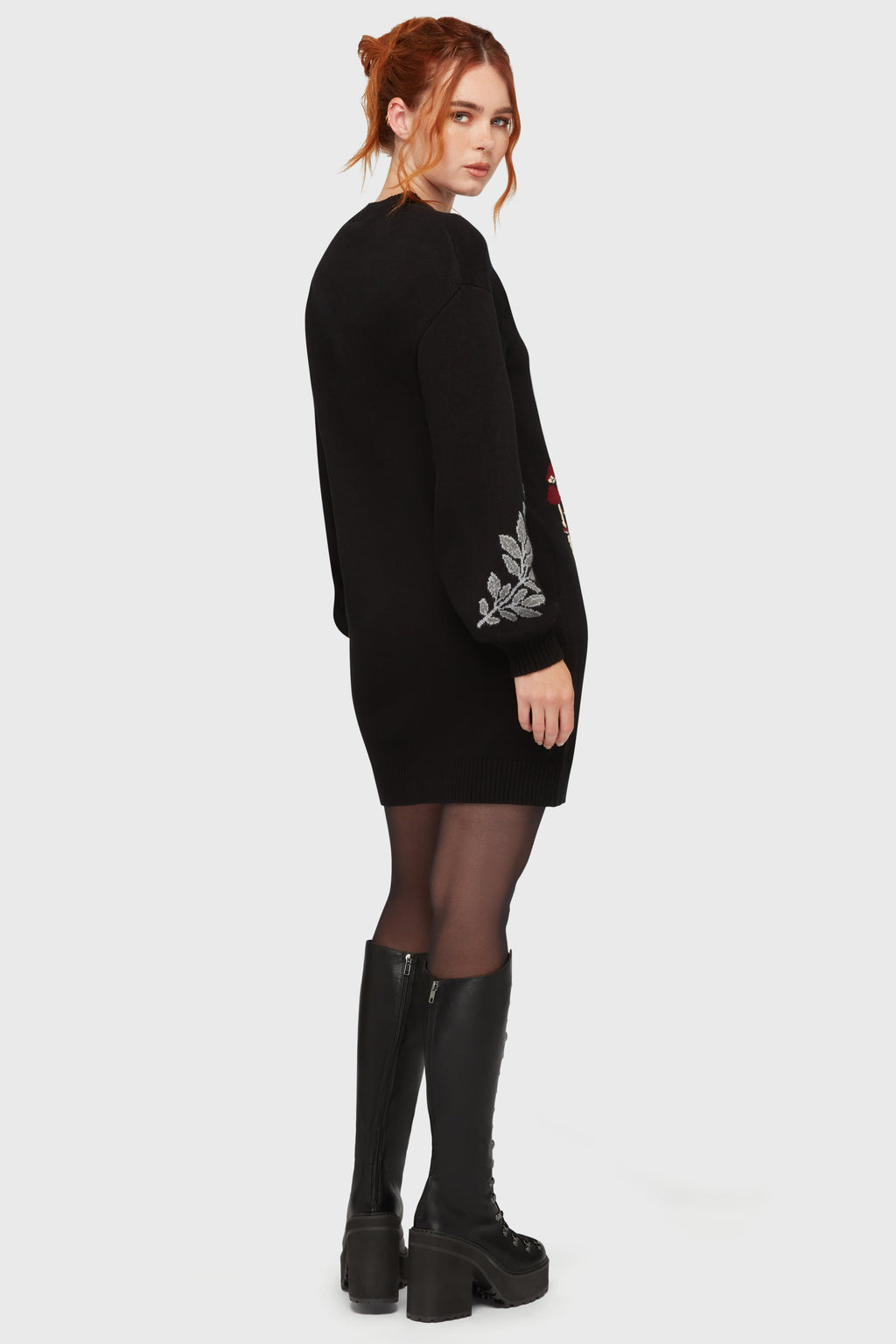 Bitter Morelle Sweater Dress