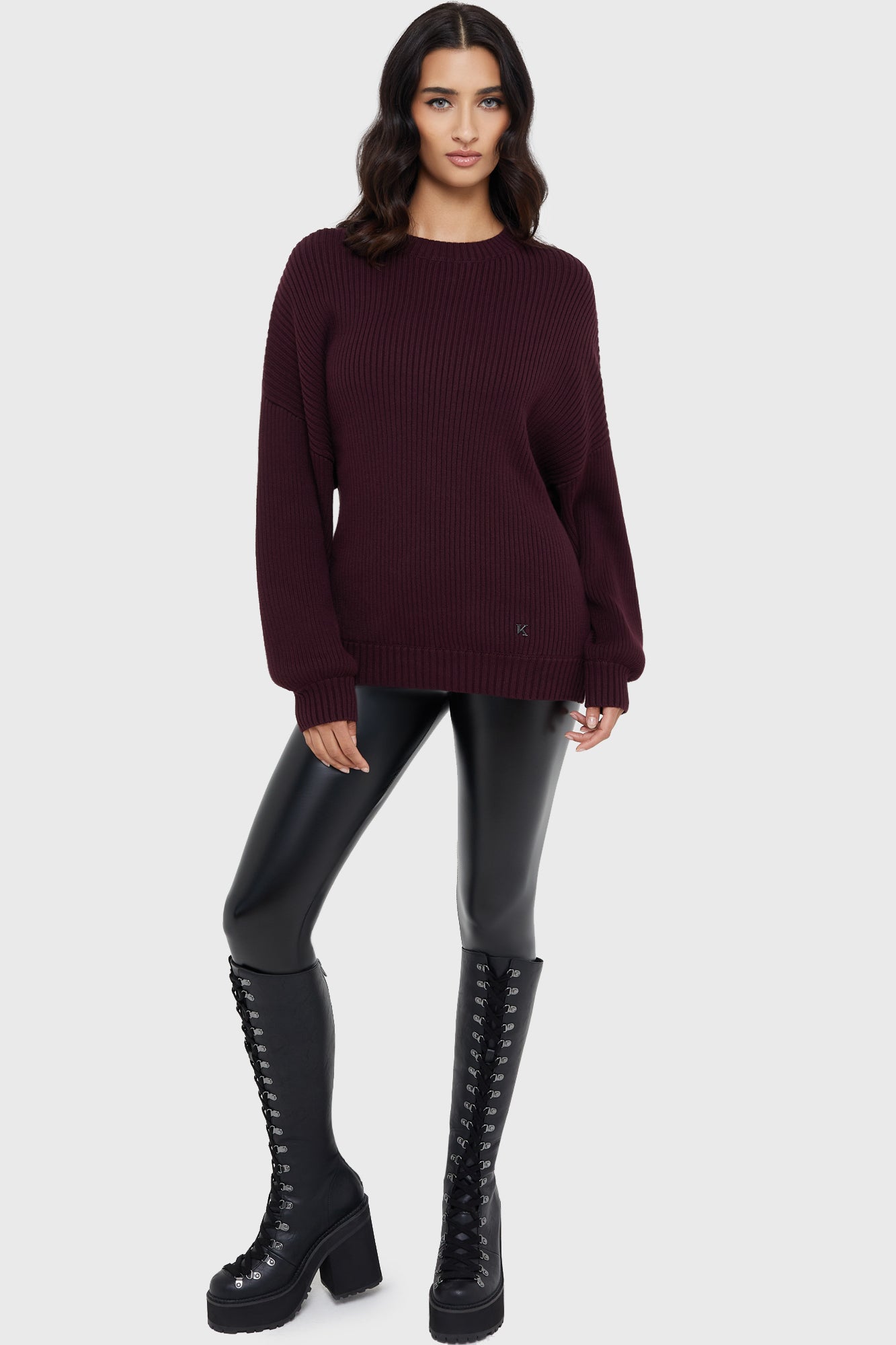 Belinda Sweater AUBERGINE