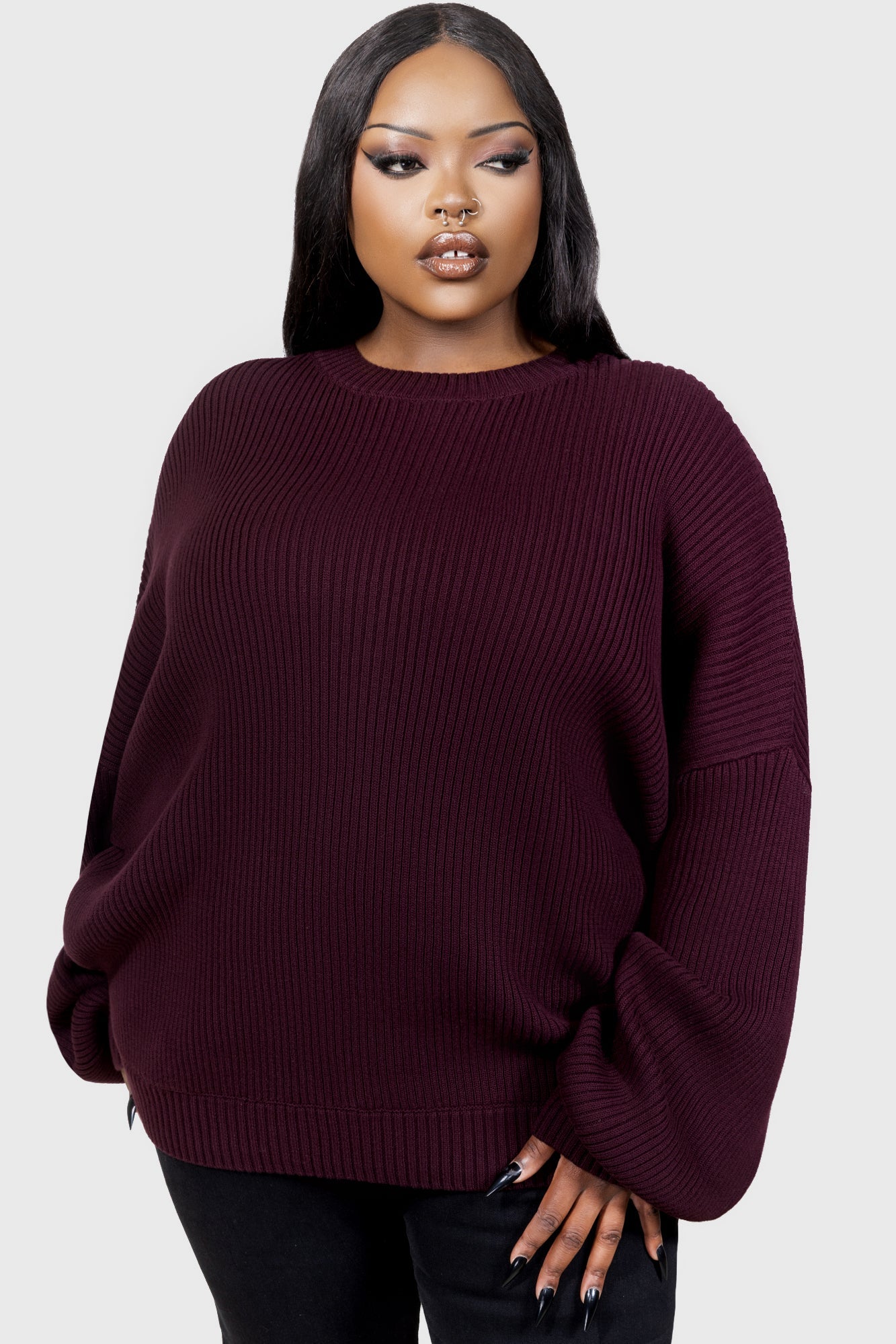 Belinda Sweater AUBERGINE