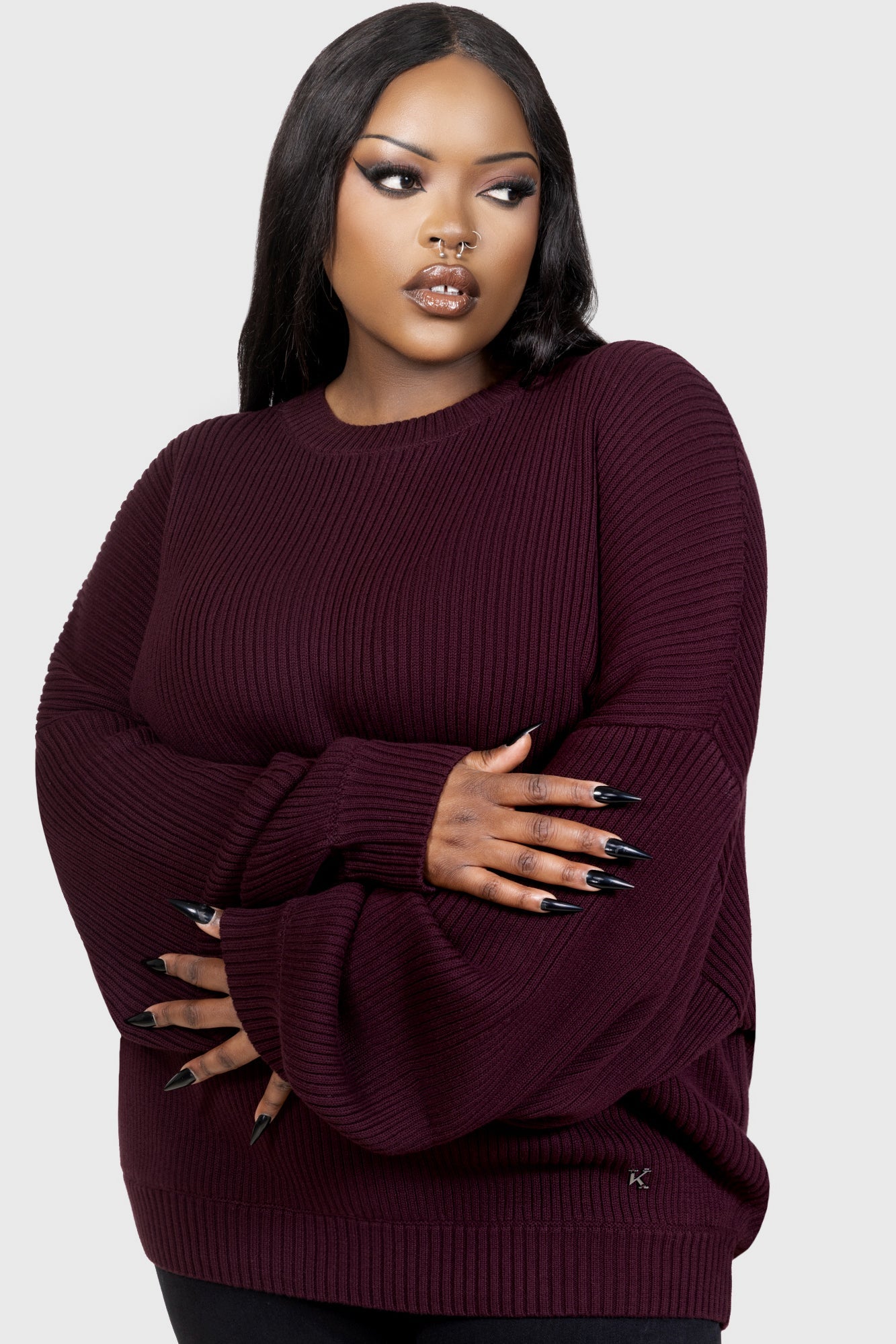 Belinda Sweater AUBERGINE