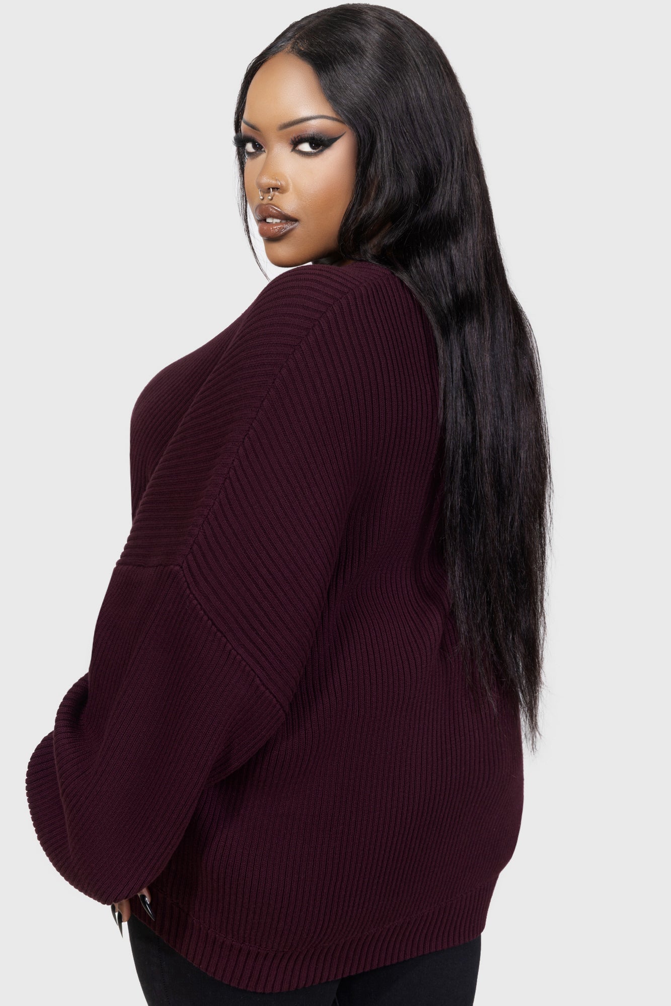 Belinda Sweater AUBERGINE