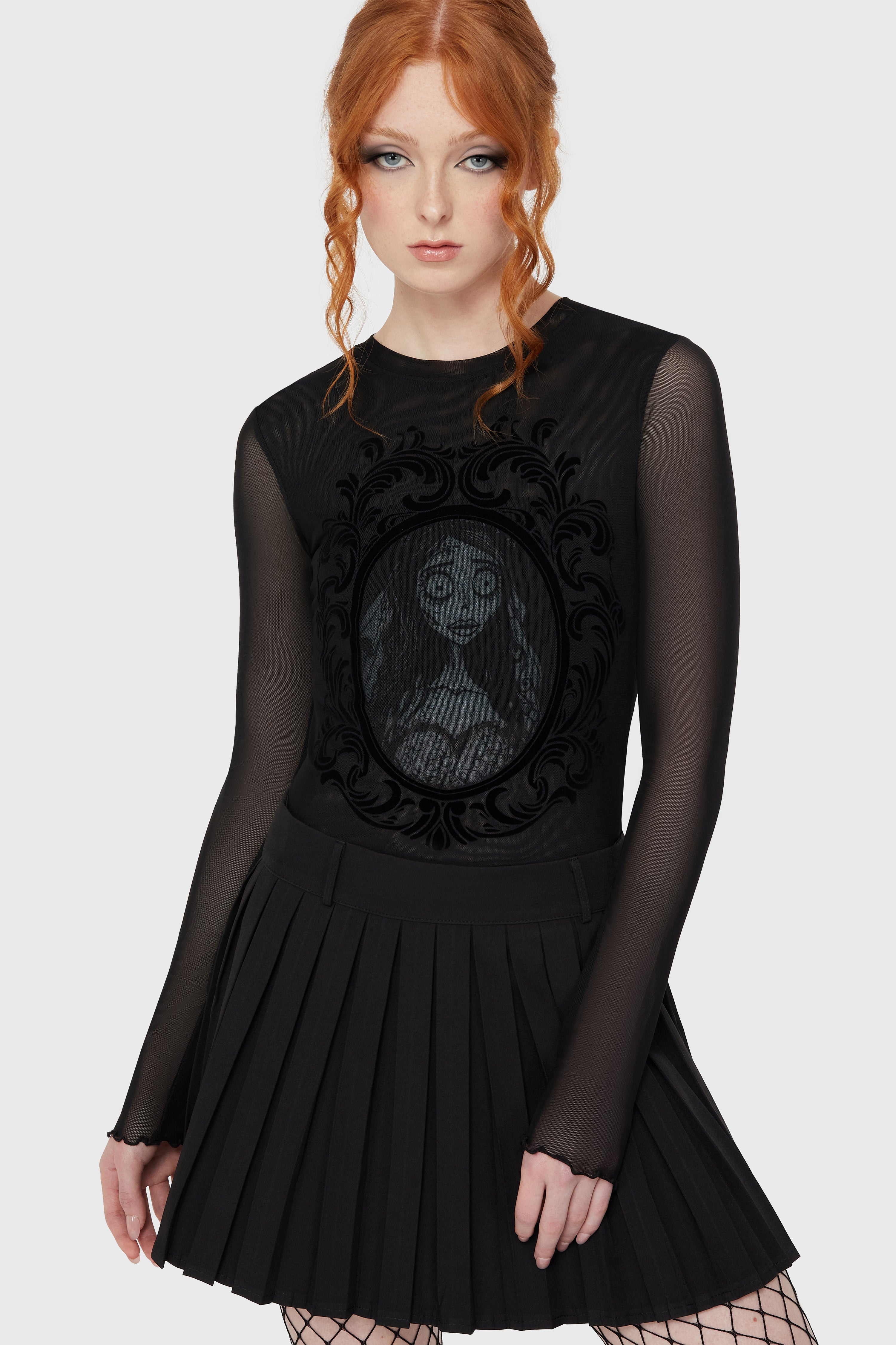 Corpse Bride Emily Mesh Top
