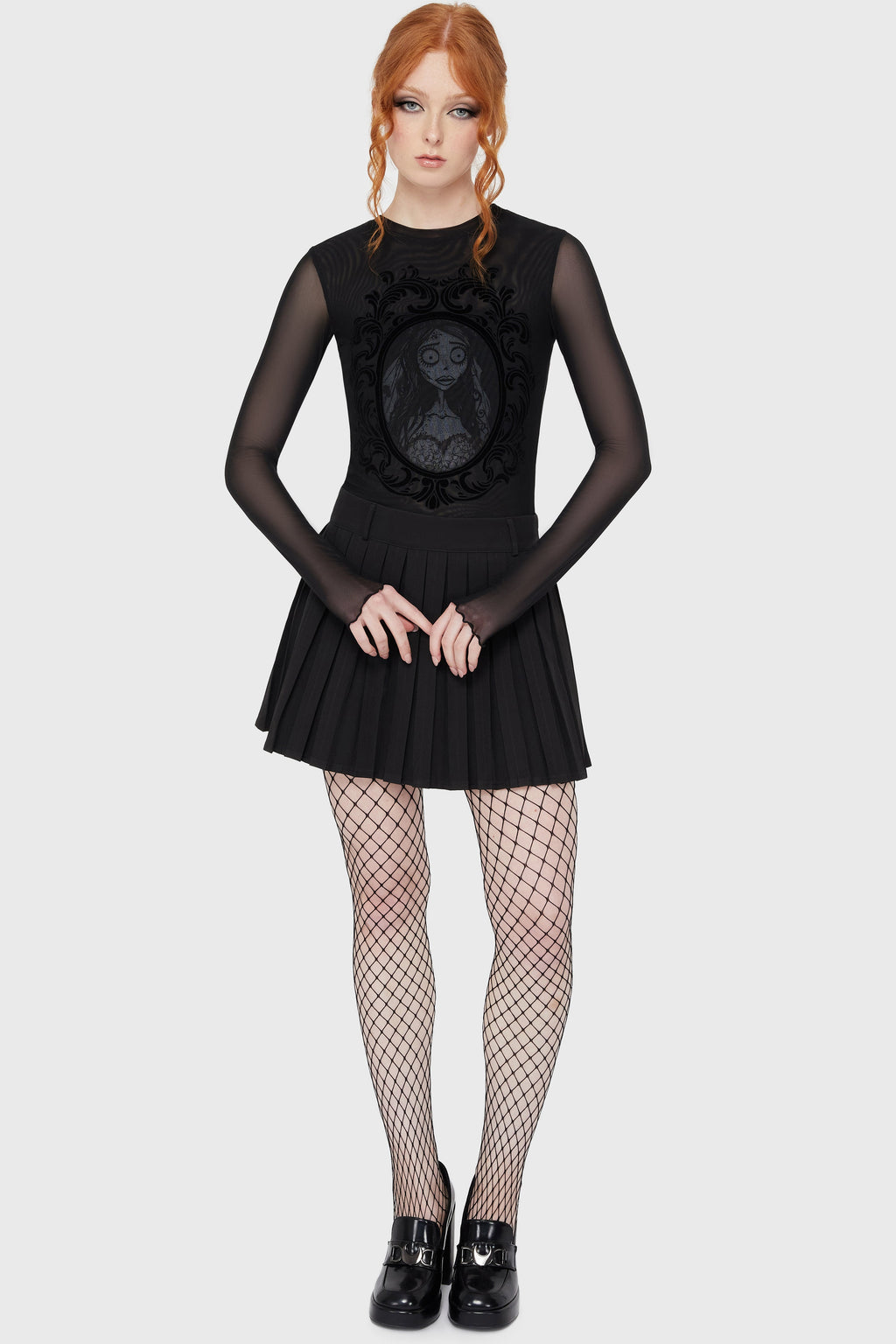 Corpse Bride Emily Mesh Top