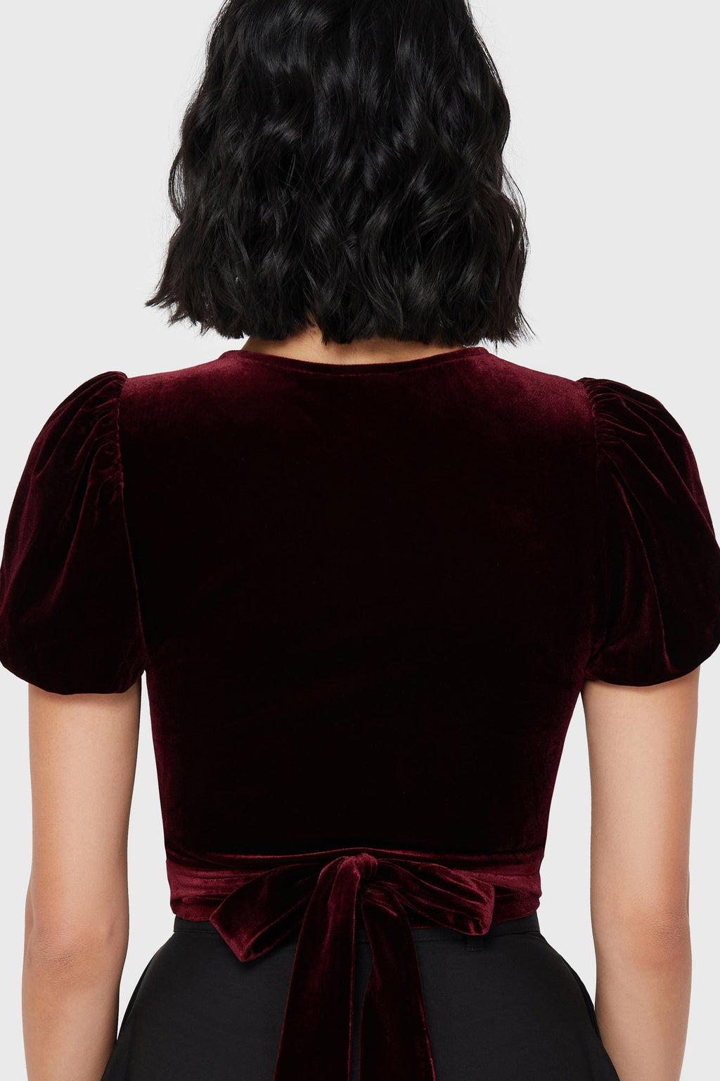 Crimson Web Wrap Top