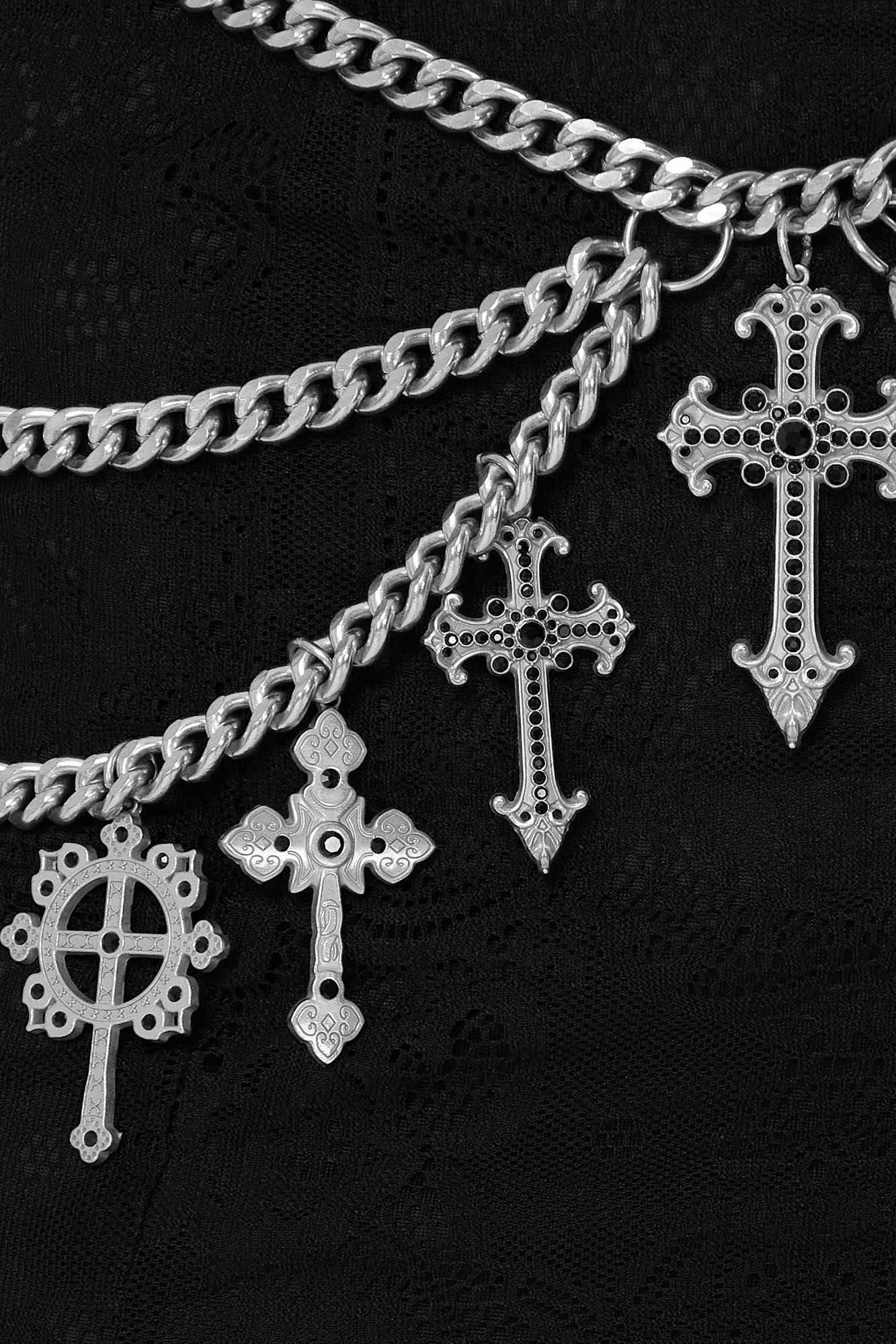 Crucifix Chain Belt