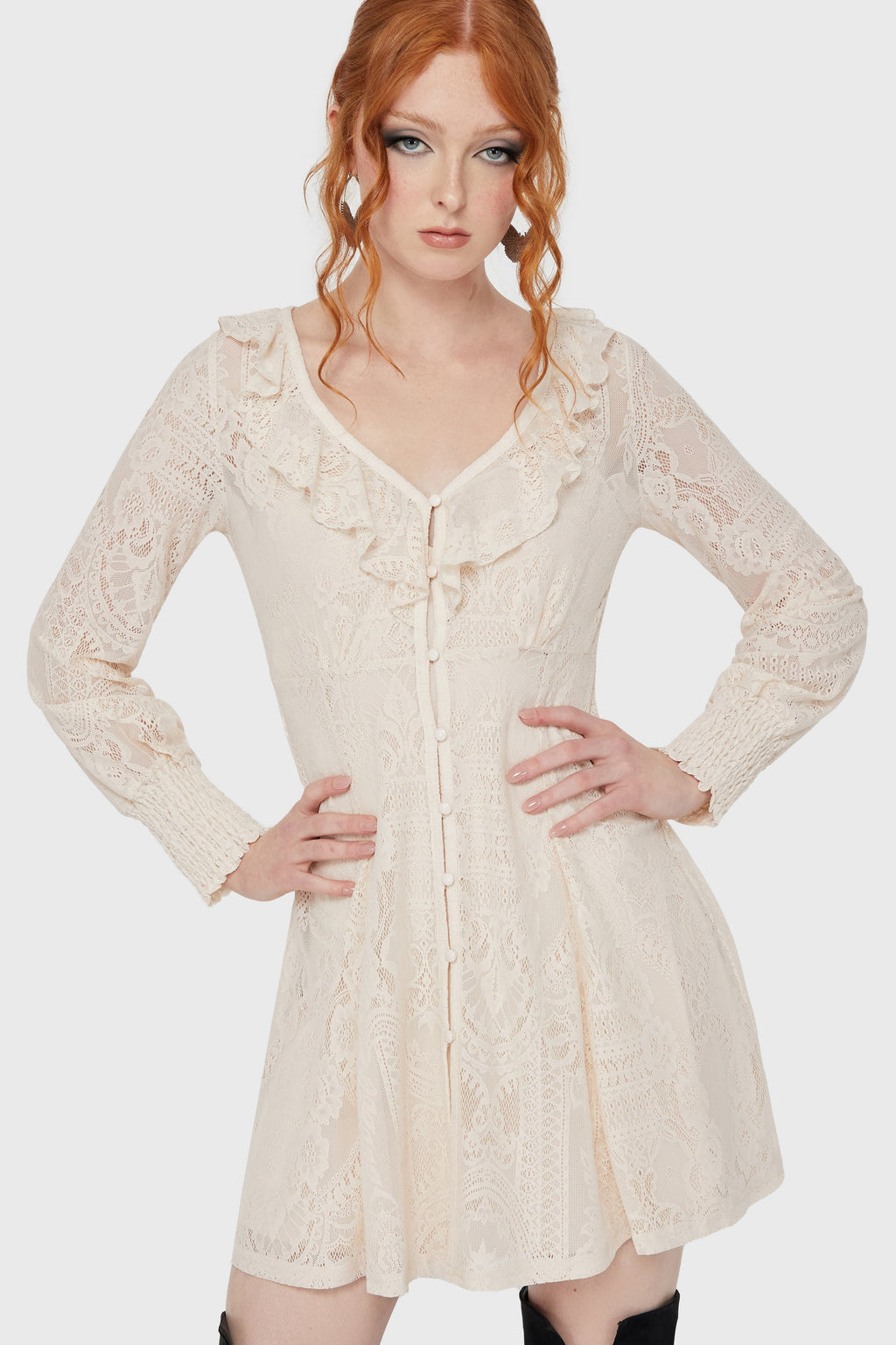 Cybele Lace Dress Ivory