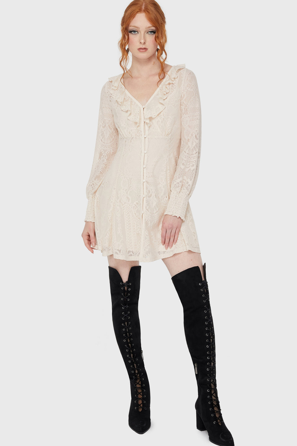Cybele Lace Dress Ivory