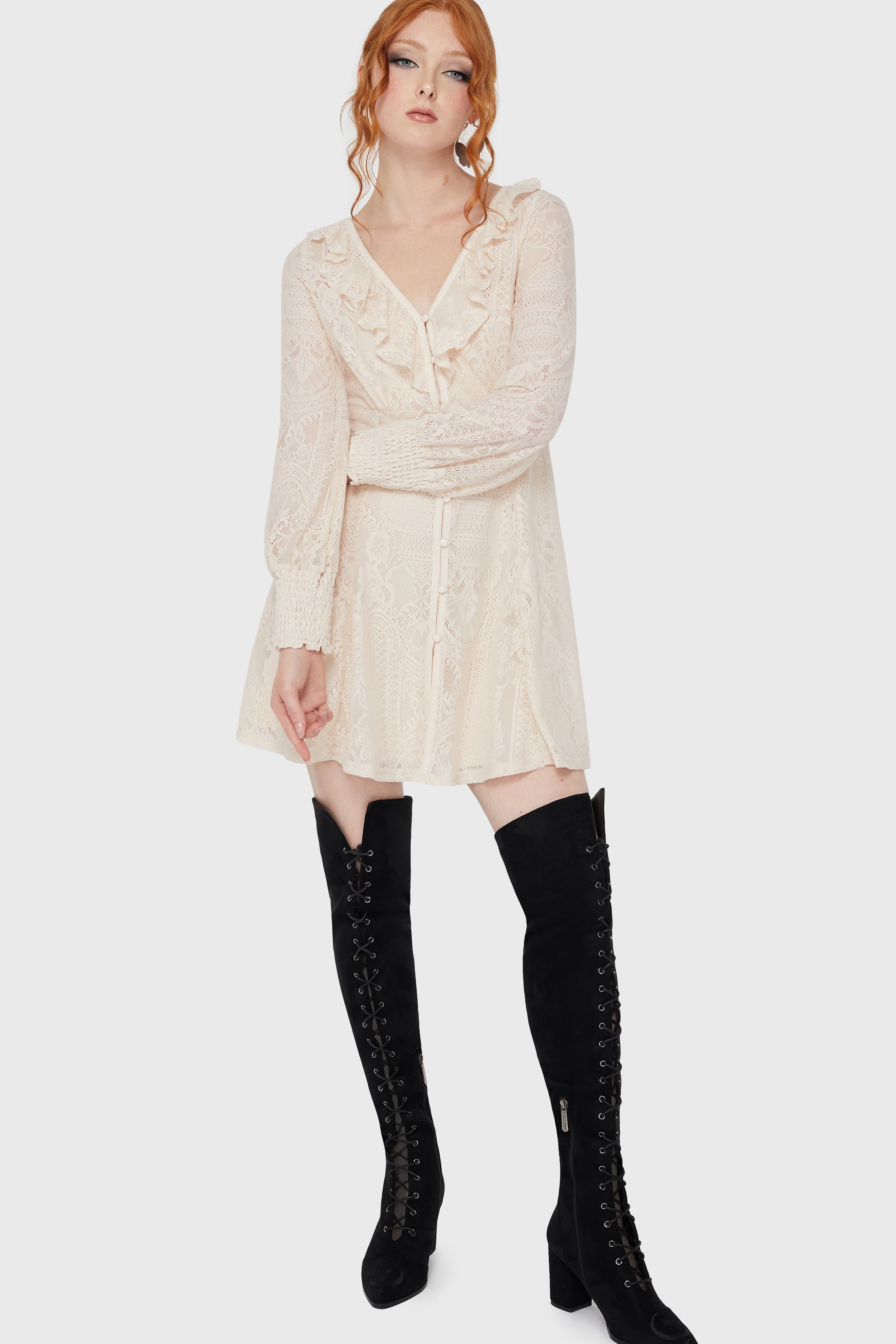 Cybele Lace Dress Ivory