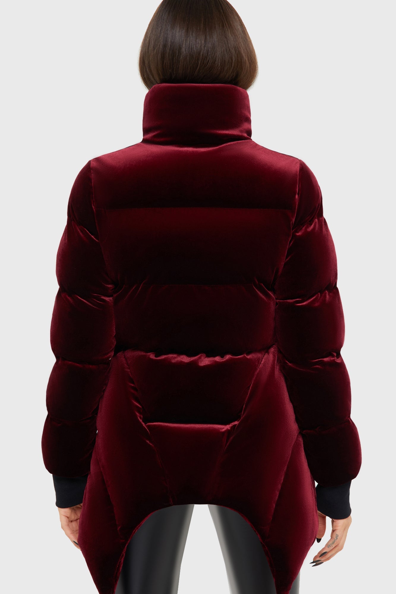 Deadliest Nightvelvet Puffer Coat RED