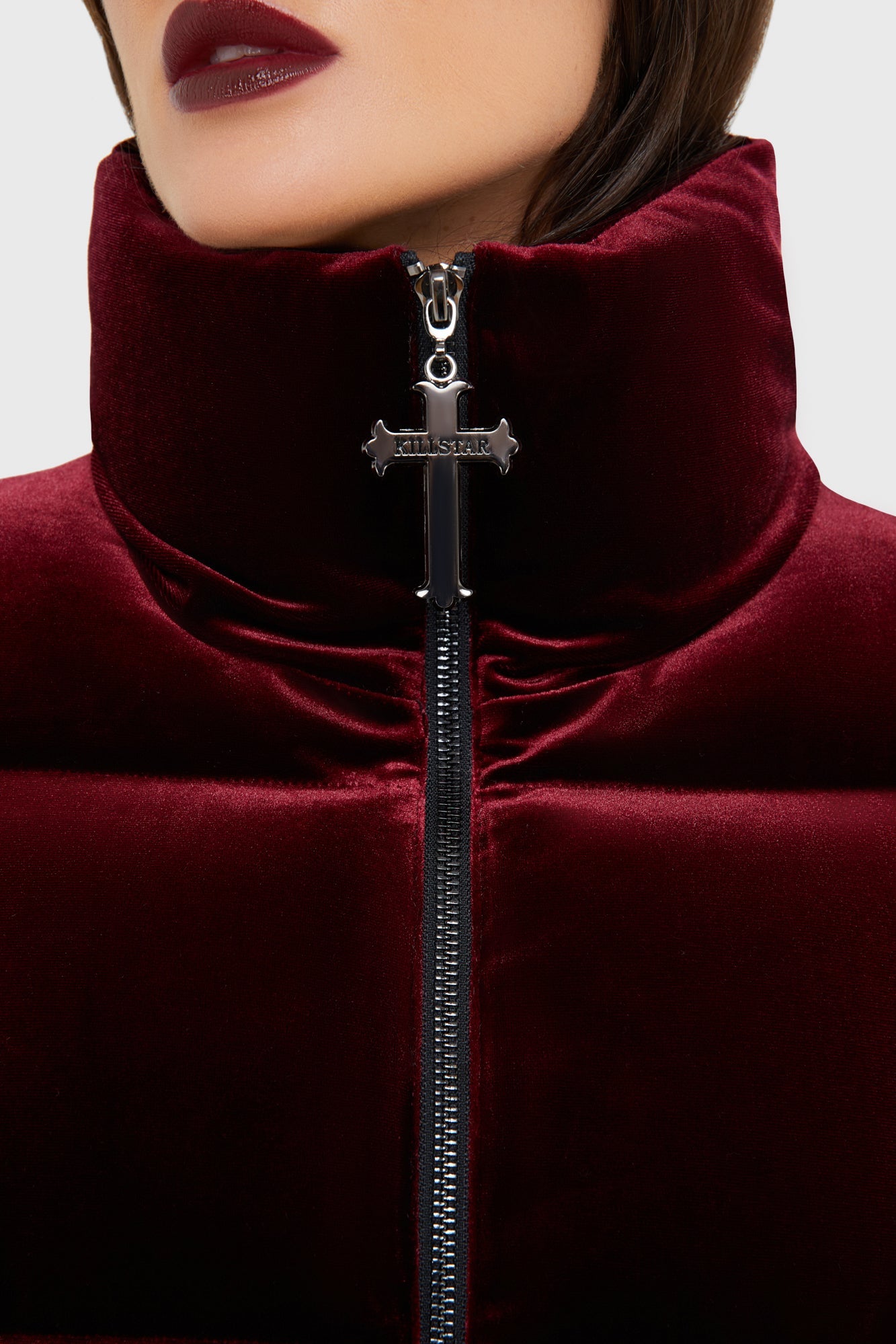 Deadliest Nightvelvet Puffer Coat RED