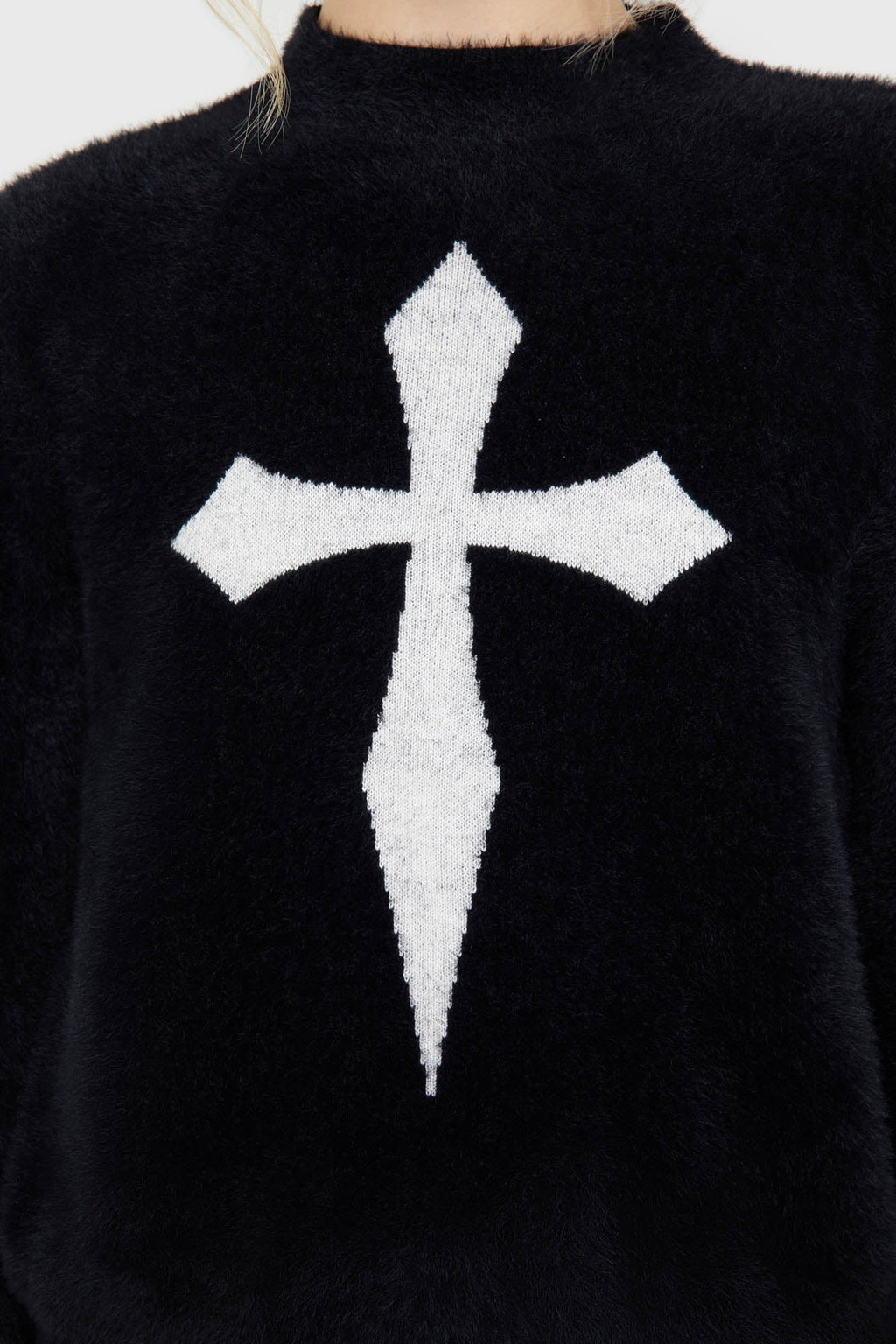 Dead Romantic Sweater BLACK/WHITE