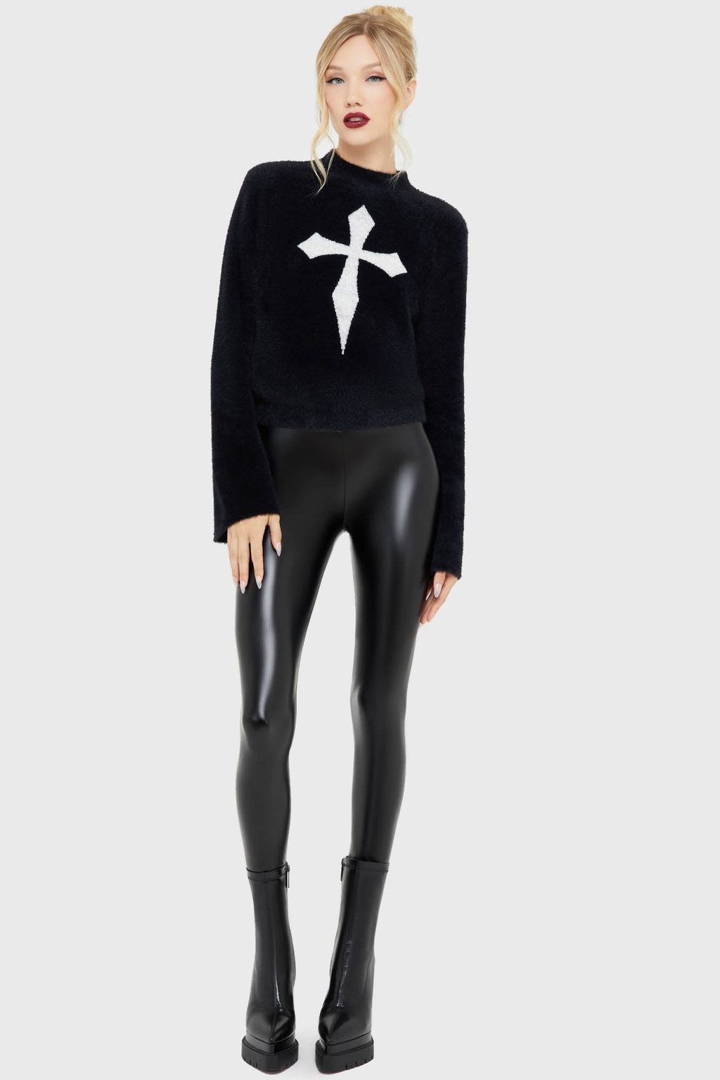 Dead Romantic Sweater BLACK/WHITE