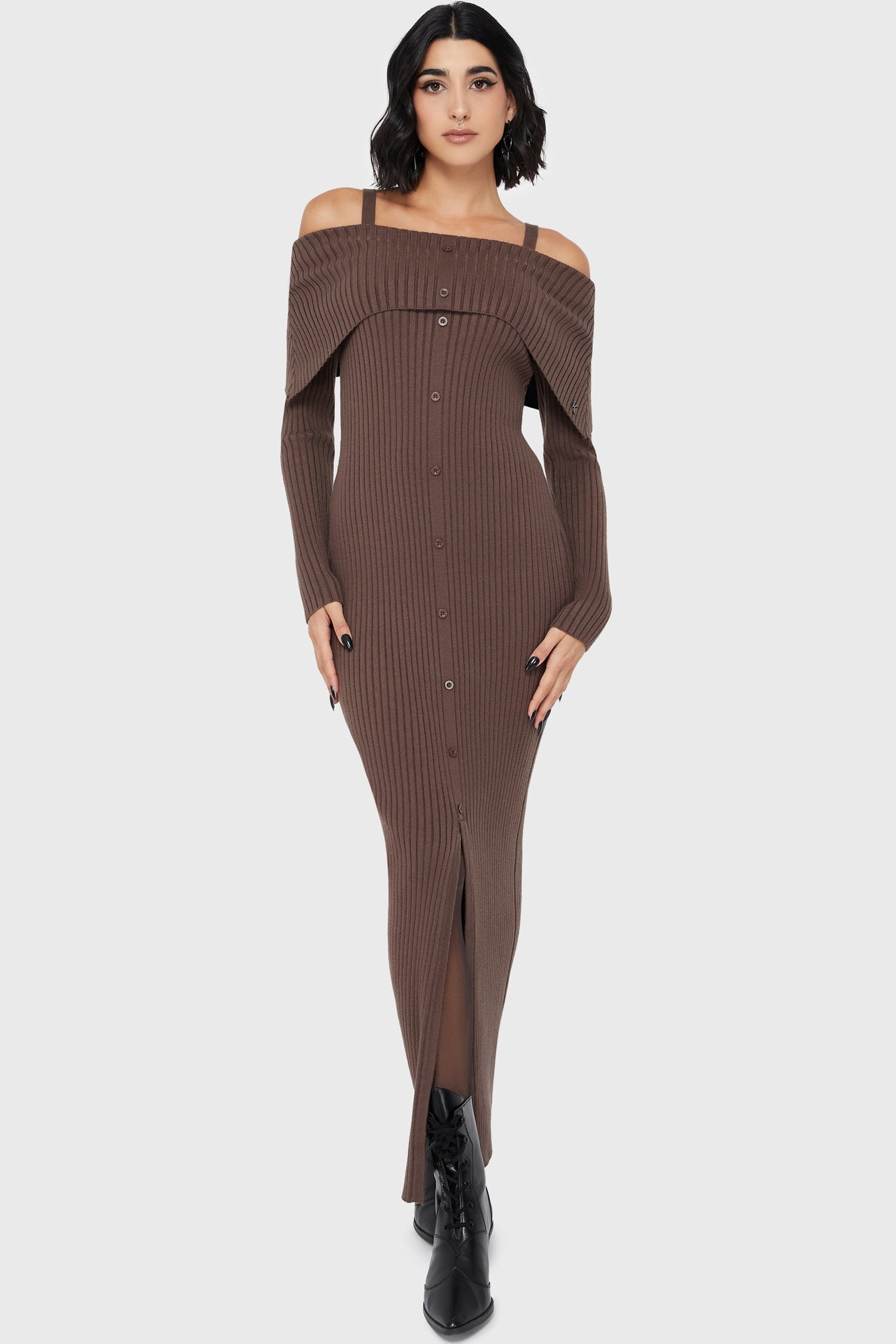 Dusk Empress Dress Brown