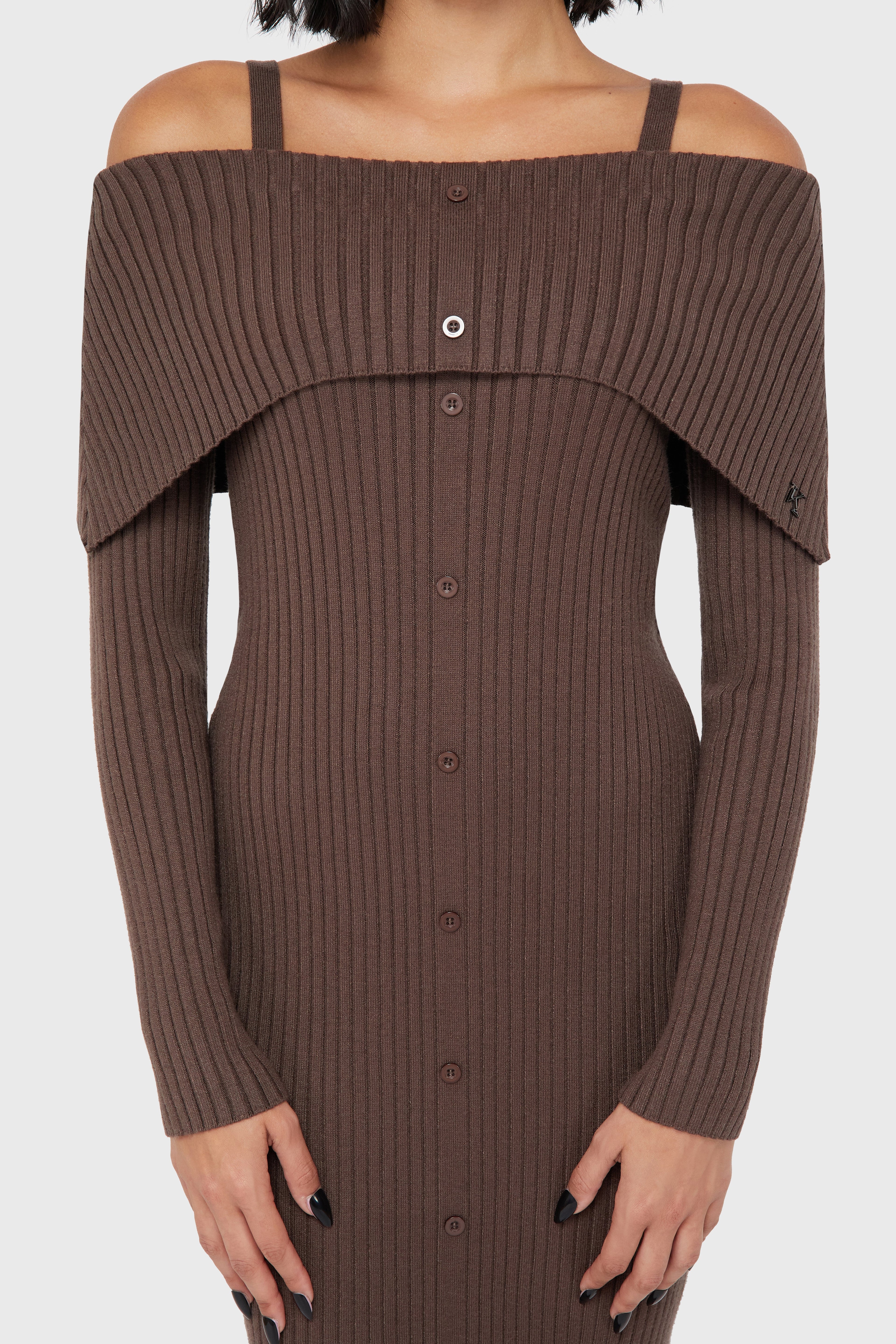 Dusk Empress Dress Brown