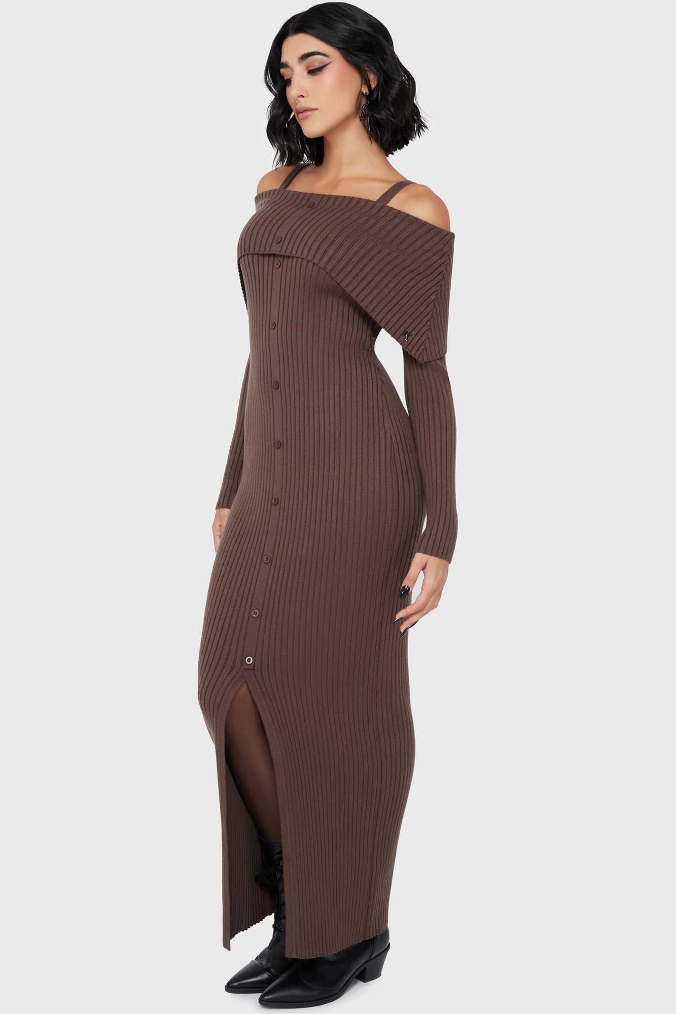 Dusk Empress Dress Brown