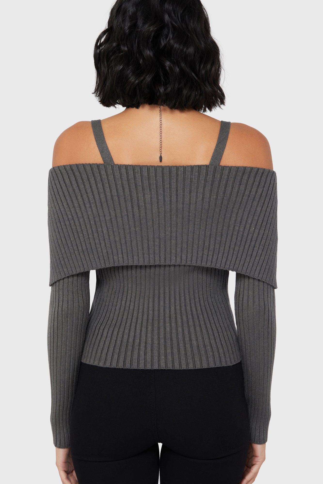 Dusk Empress Knit Top Grey