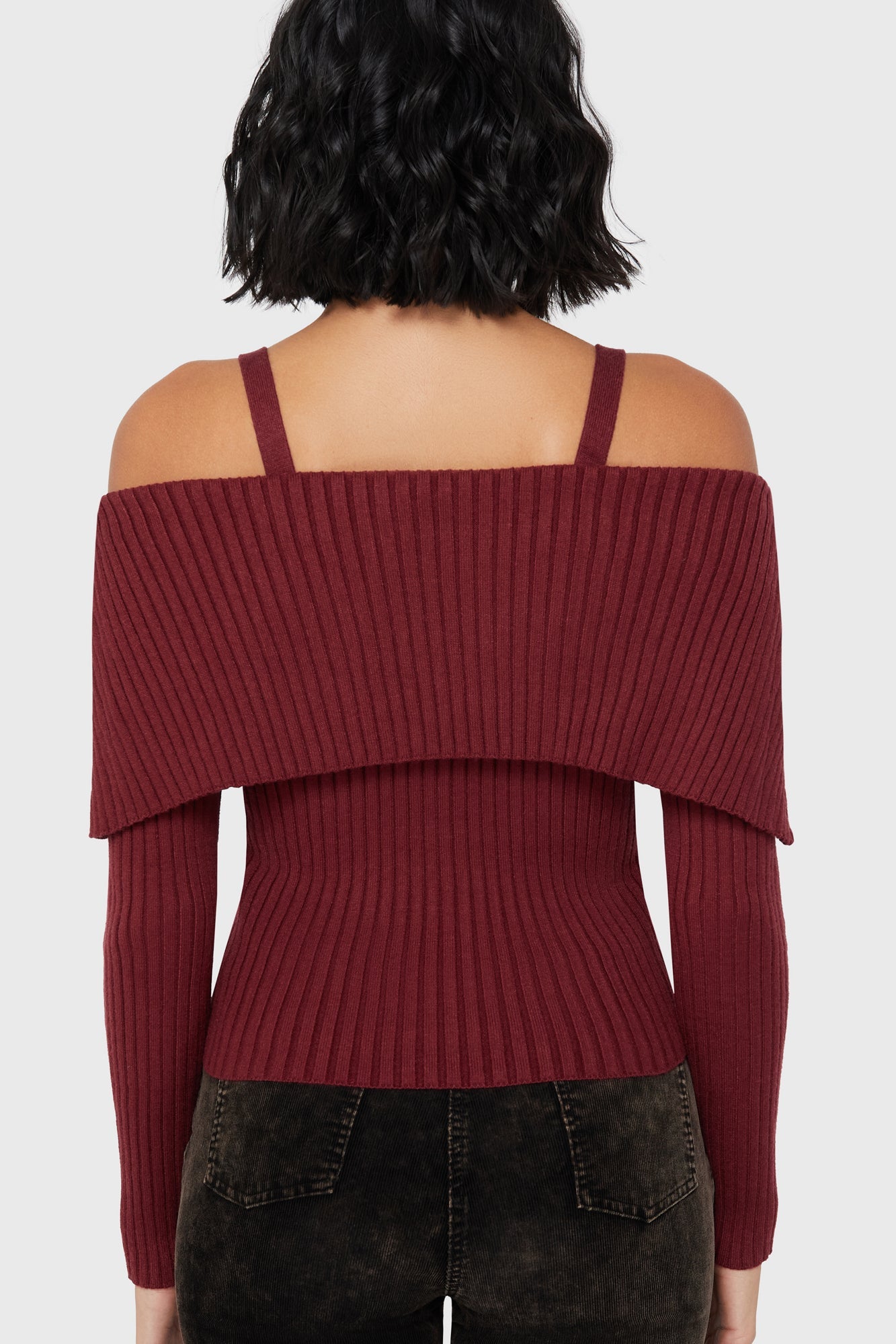 Dusk Empress Knit Top Red