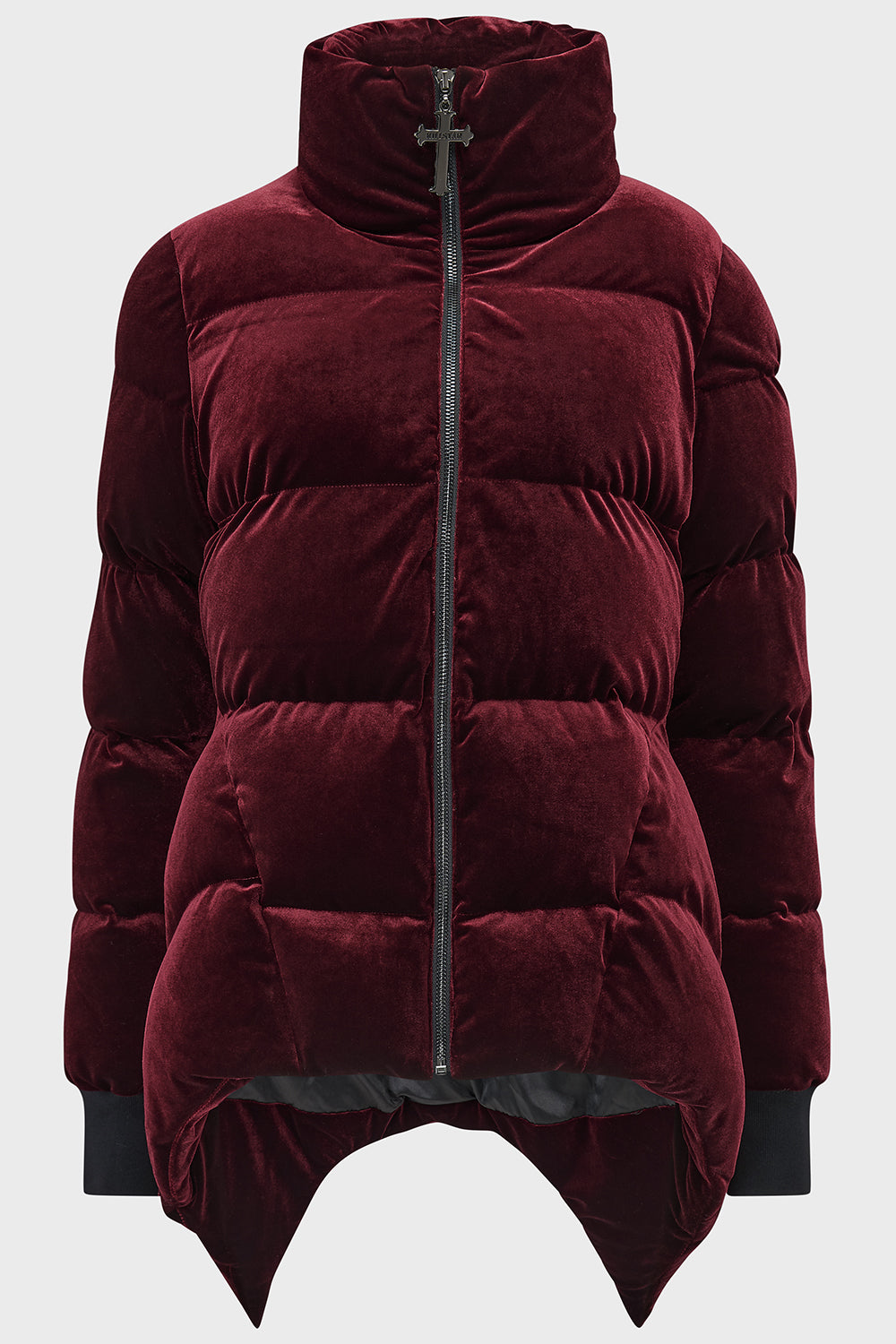 Deadliest Nightvelvet Puffer Coat RED