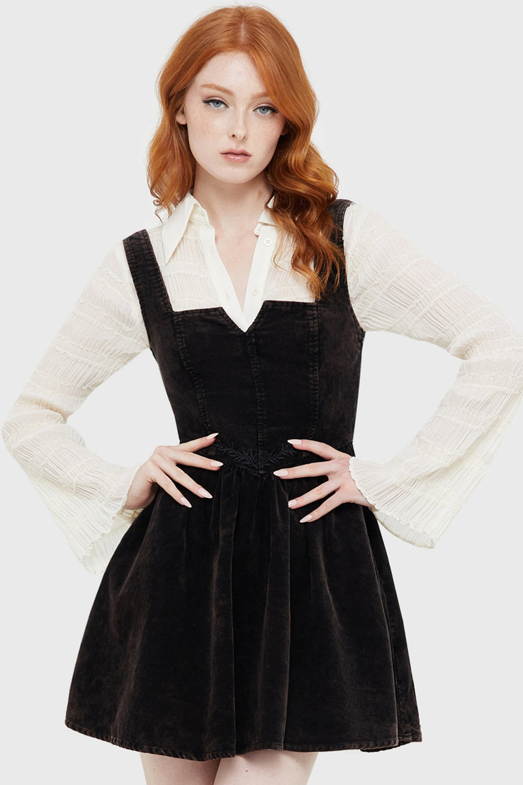 Elderroot Mini Dress BROWN