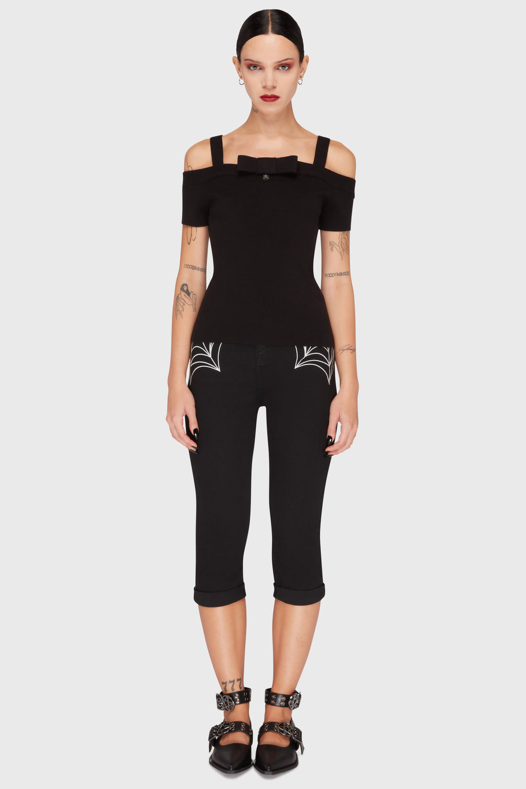 Graveyard Swing Bardot Top