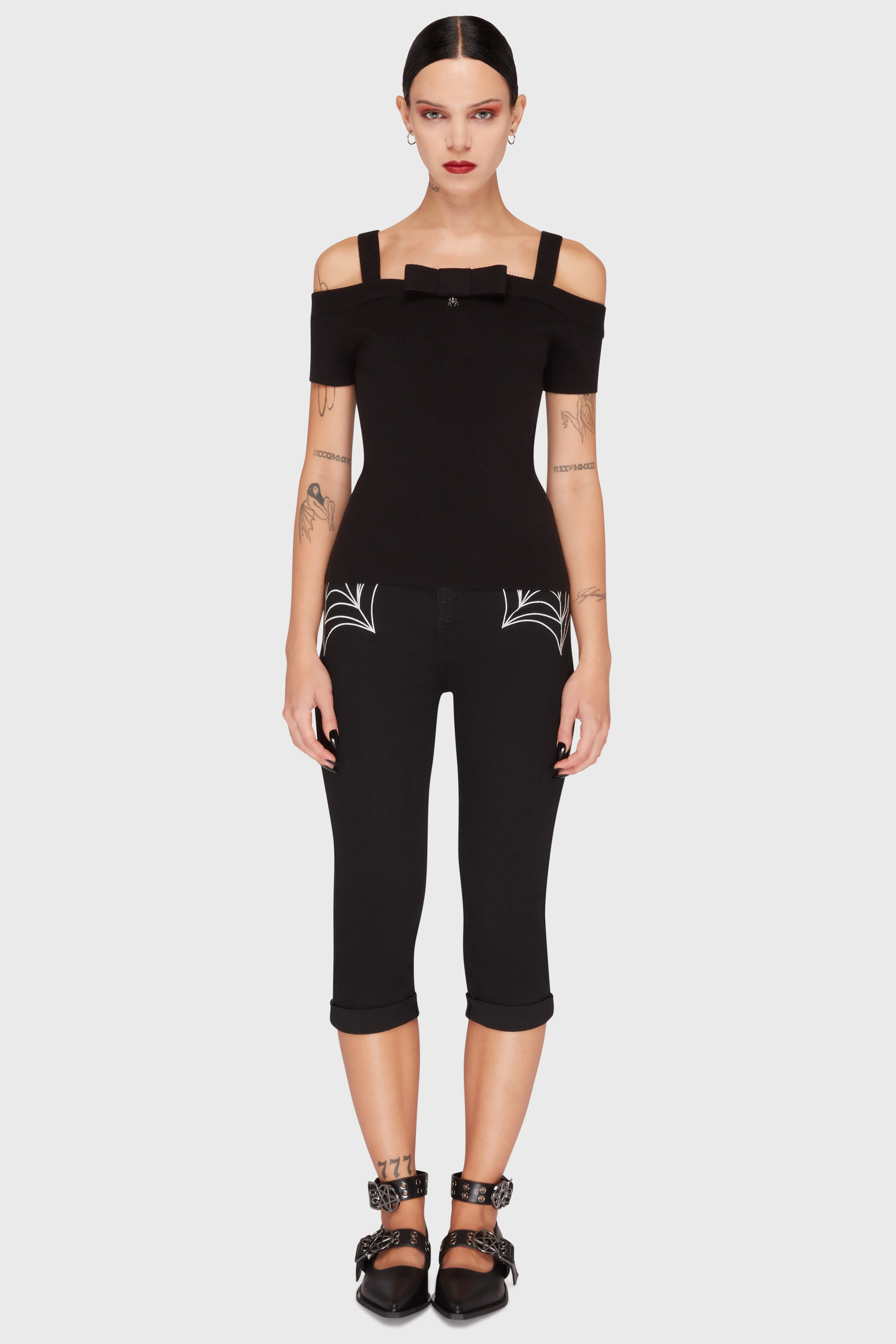 Graveyard Swing Bardot Top