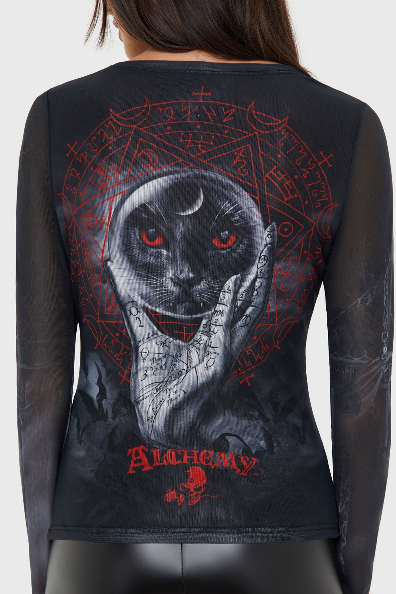 Grimalkins Glass Mesh Top