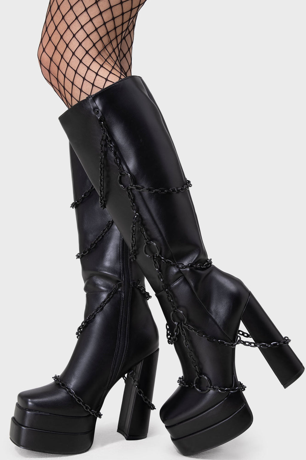 Gloomed & Doomed Knee High Boots