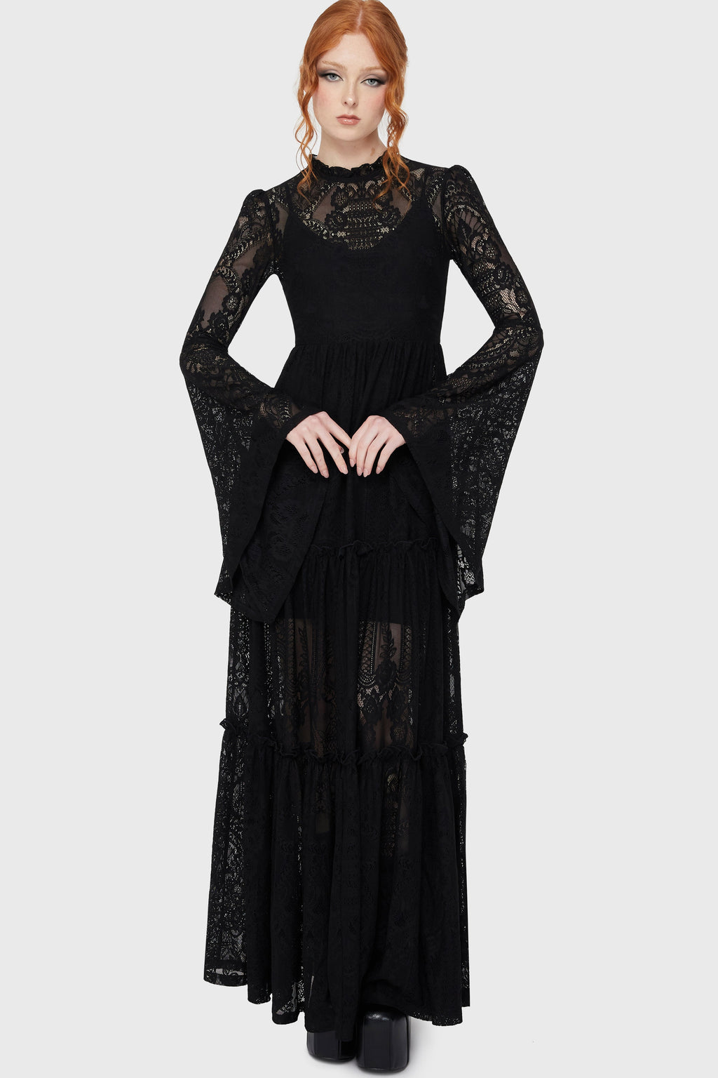 Hecate Lace Maxi Dress B