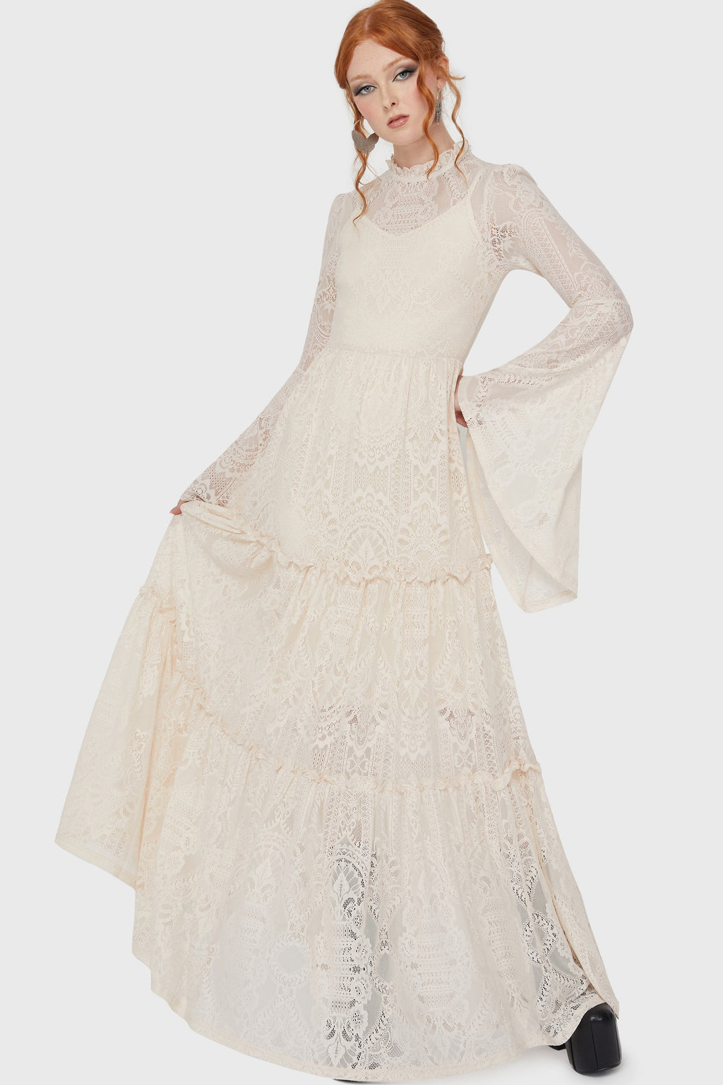 Hecate Lace Maxi Dress IVORY