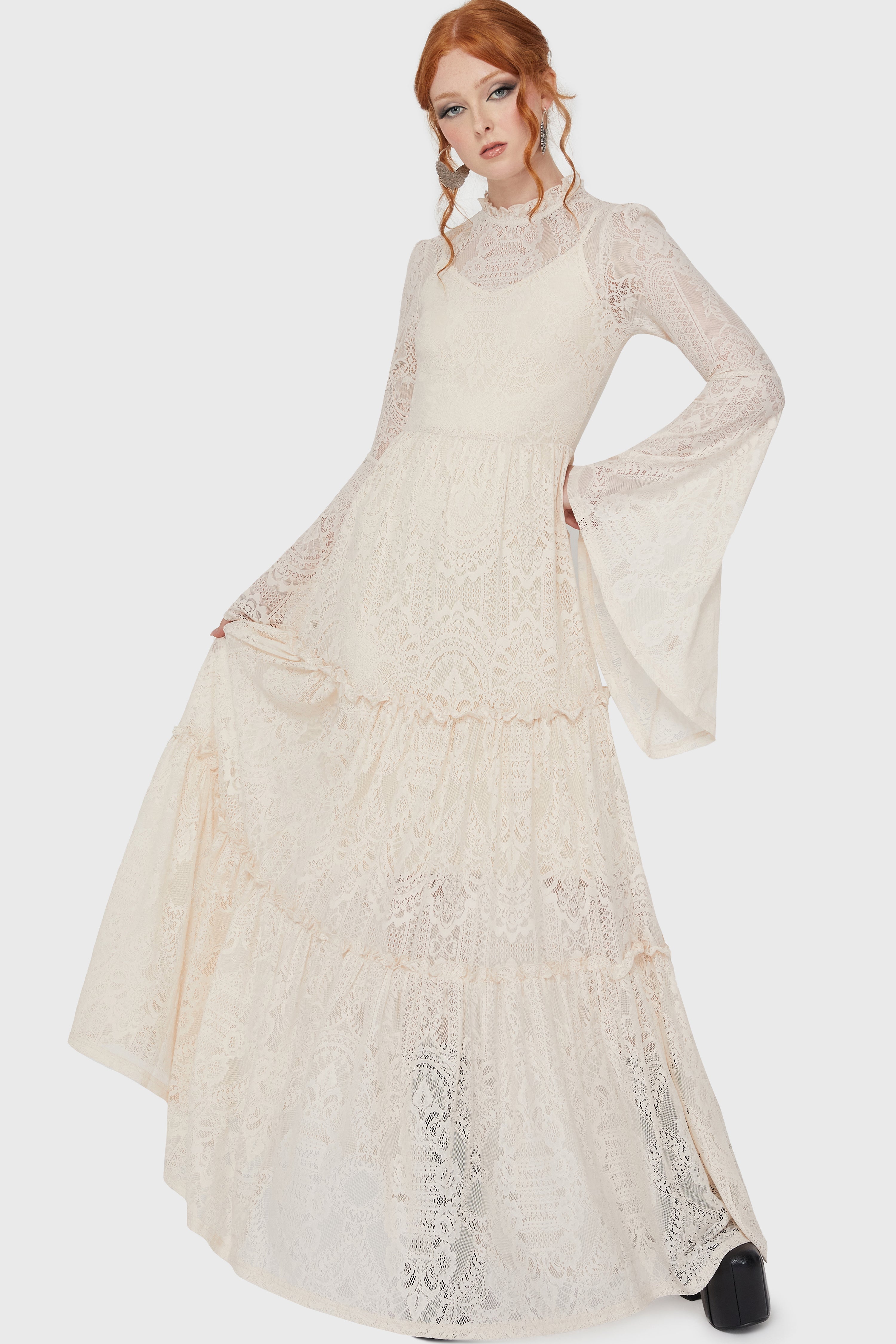 Hecate Lace Maxi Dress IVORY