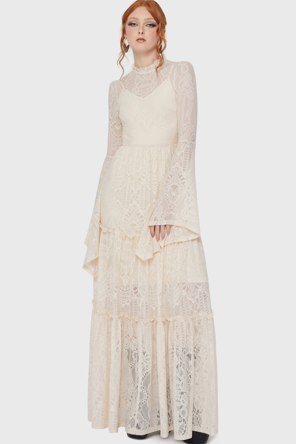 Hecate Lace Maxi Dress IVORY