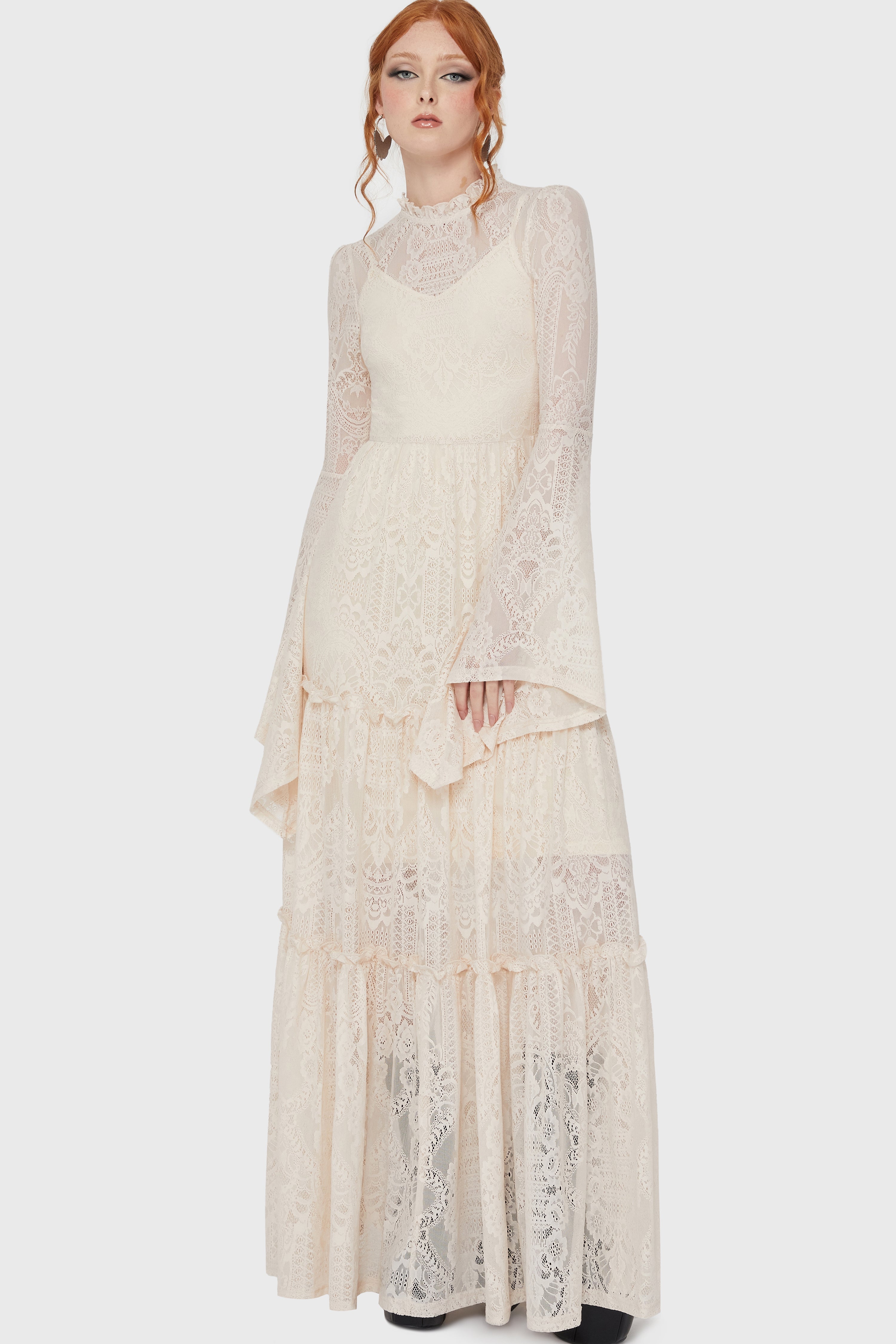 Hecate Lace Maxi Dress IVORY