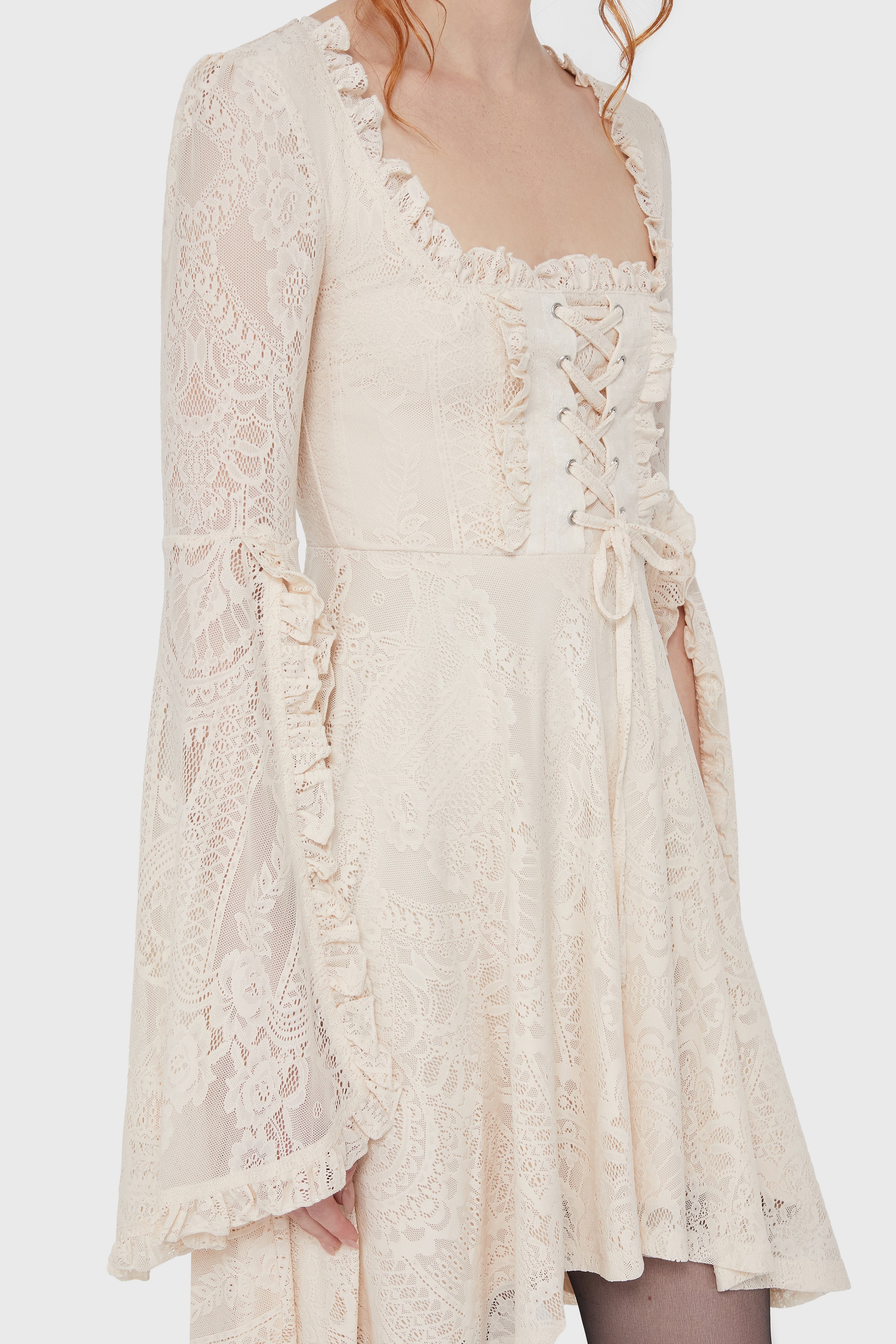 Killing Kisses Lace Maiden Dress Ivory