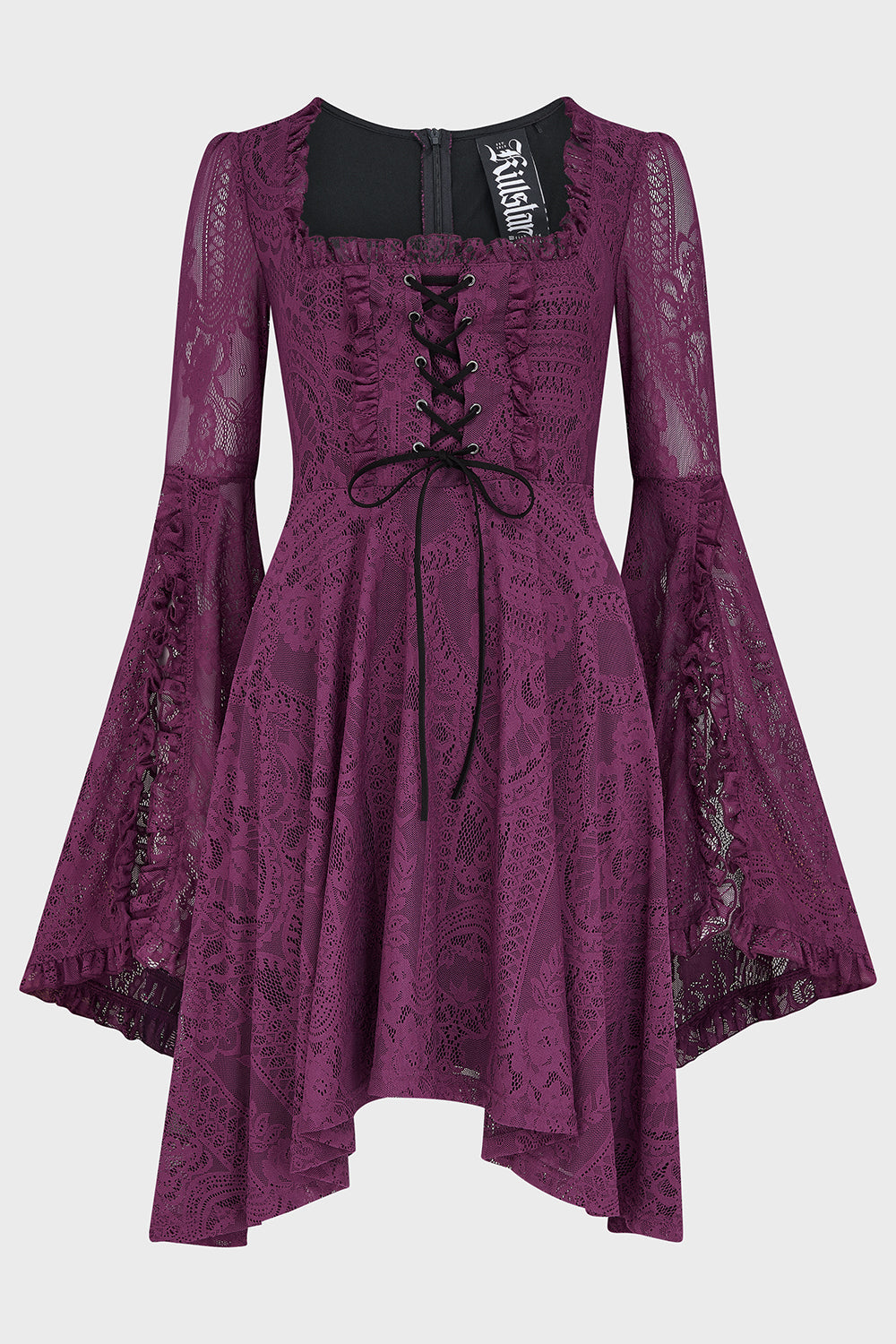 Killing Kisses Lace Maiden Dress Plum