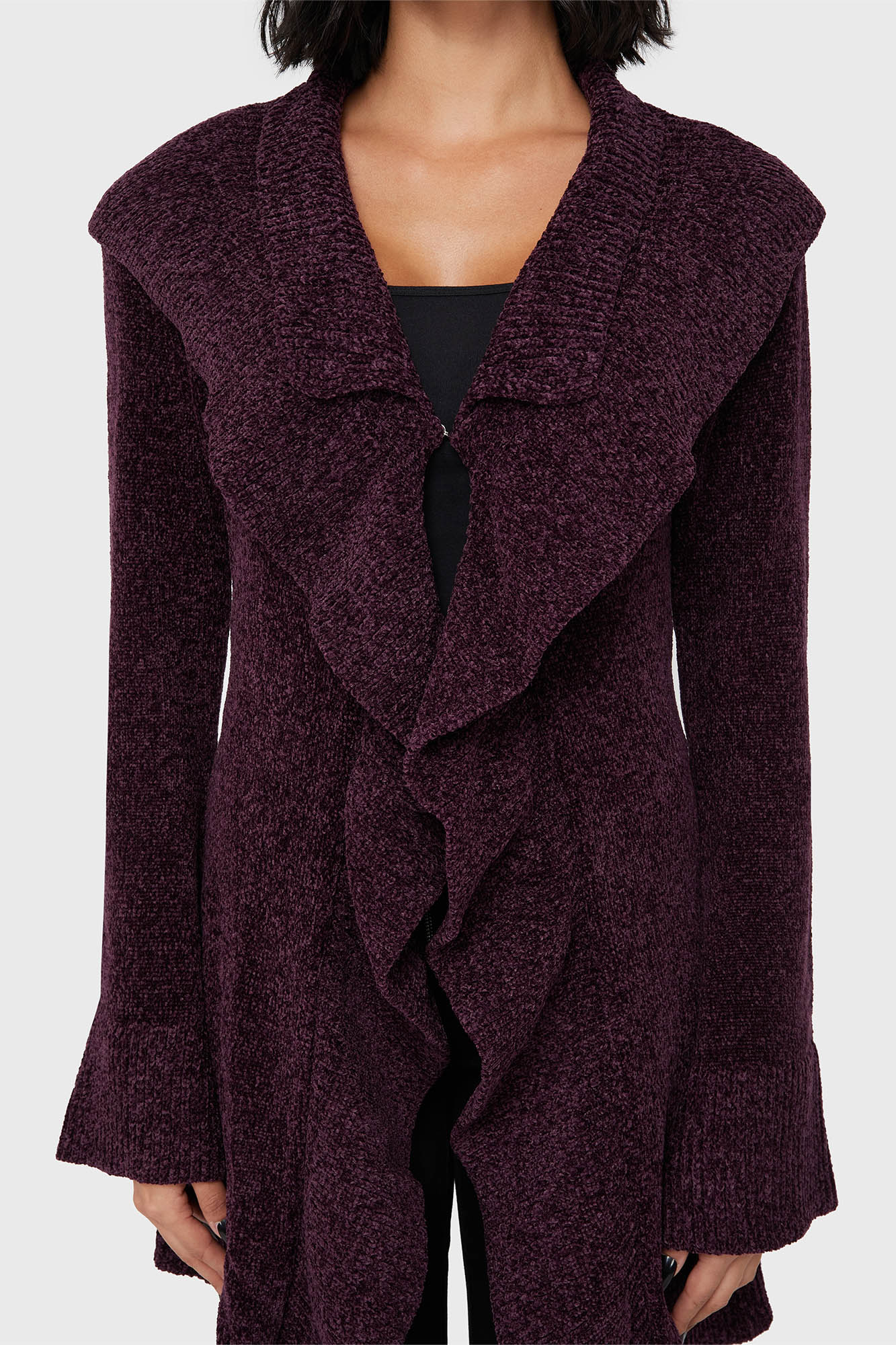Lunar Owl Cardigan Purple