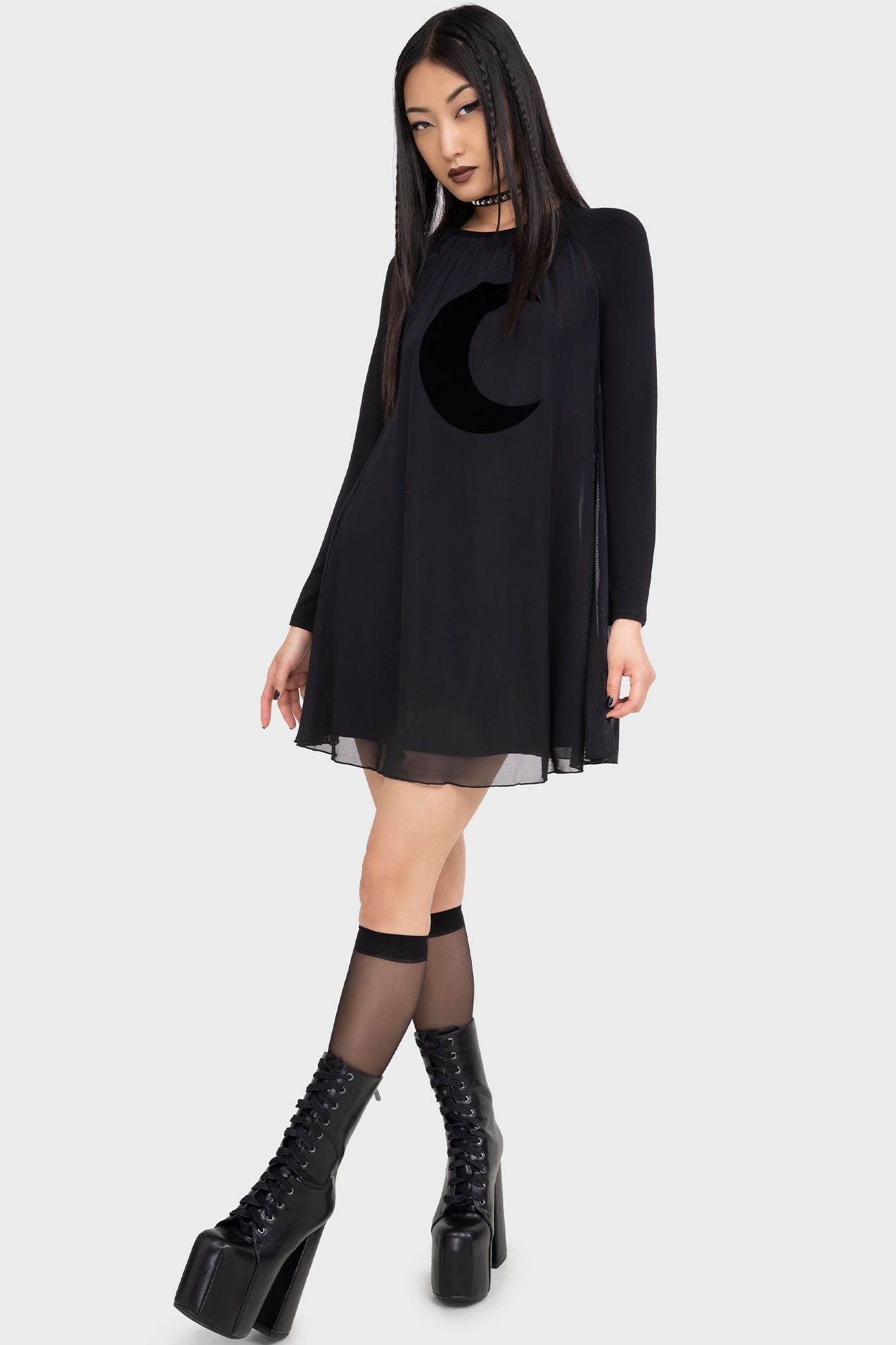 Lunar Apex Raglan Dress