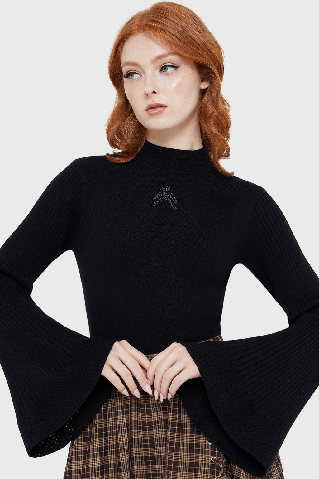 Morbida's Moth Knitted Top