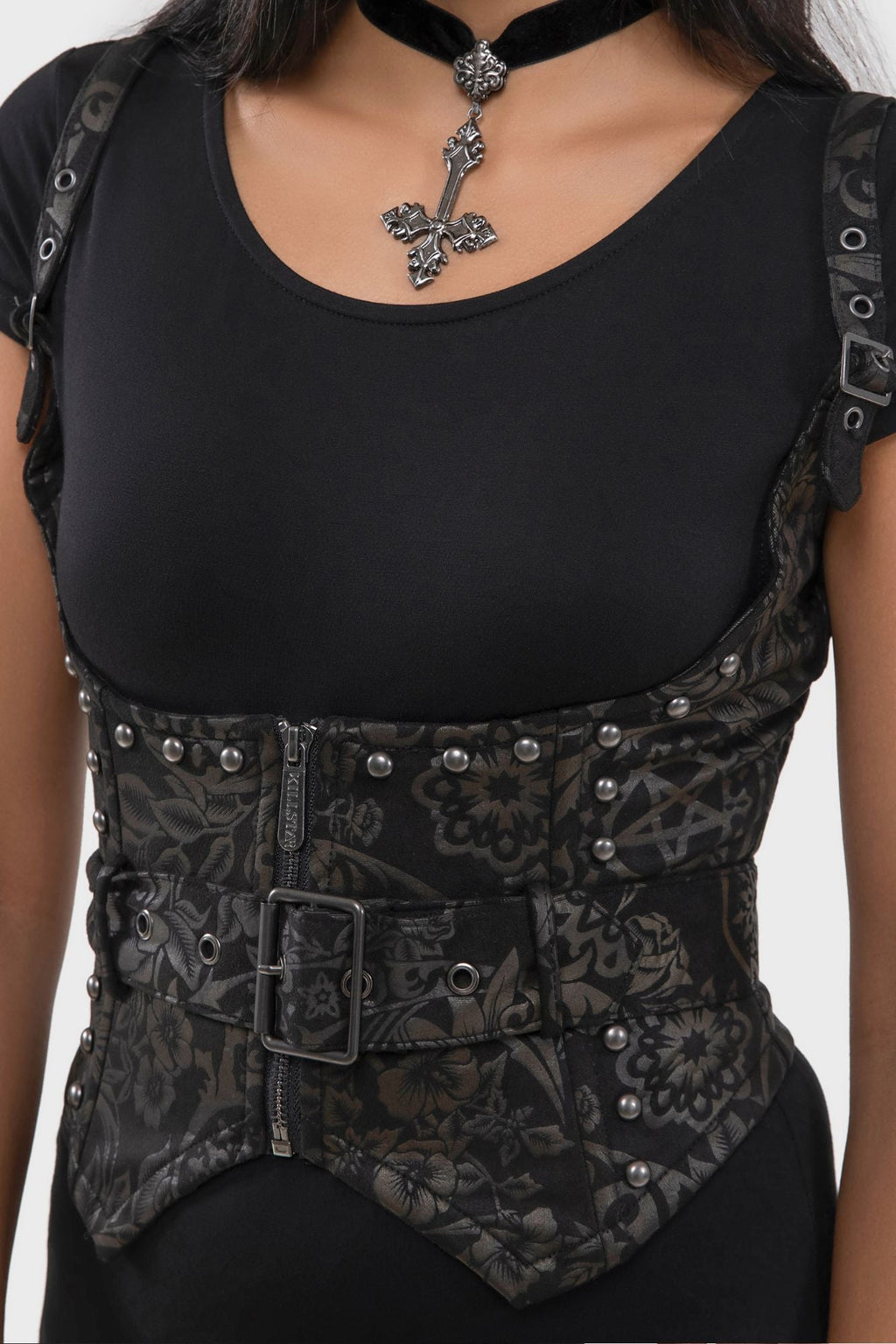 Malapas Underbust Corset Top BLACK LILY