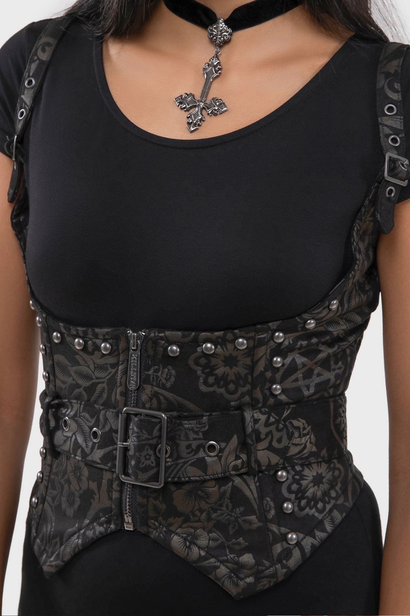 Malapas Underbust Corset Top BLACK LILY