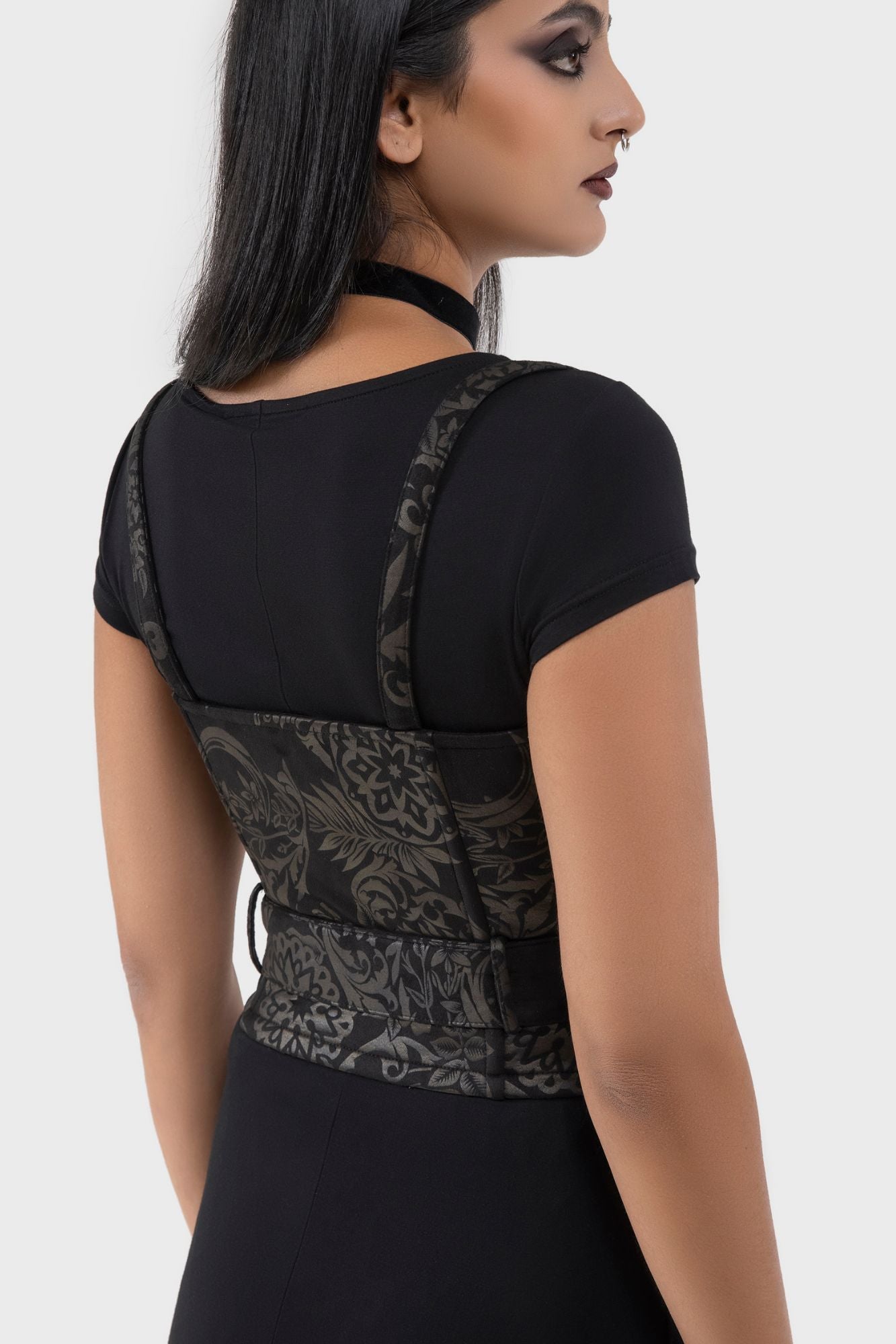 Malapas Underbust Corset Top BLACK LILY