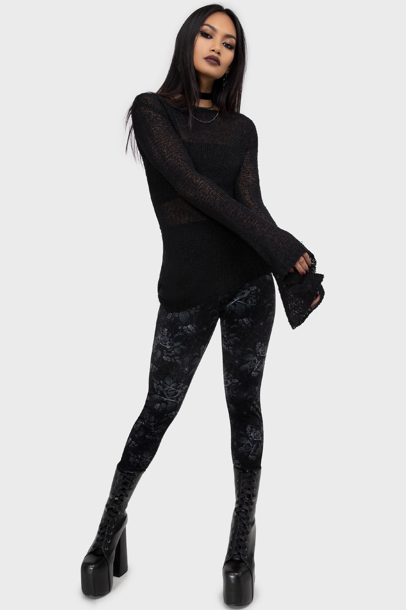 Midnight Rose Leggings