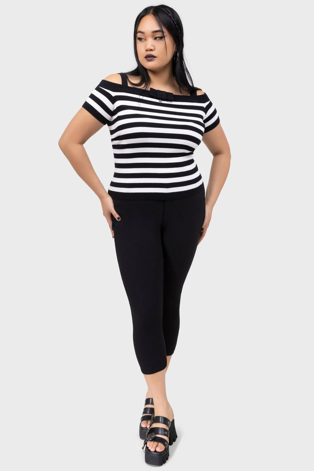 Noir Nancy Bardot Sweater