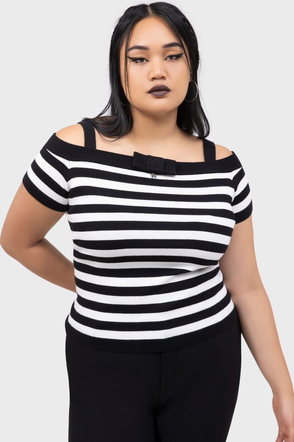 Noir Nancy Bardot Sweater