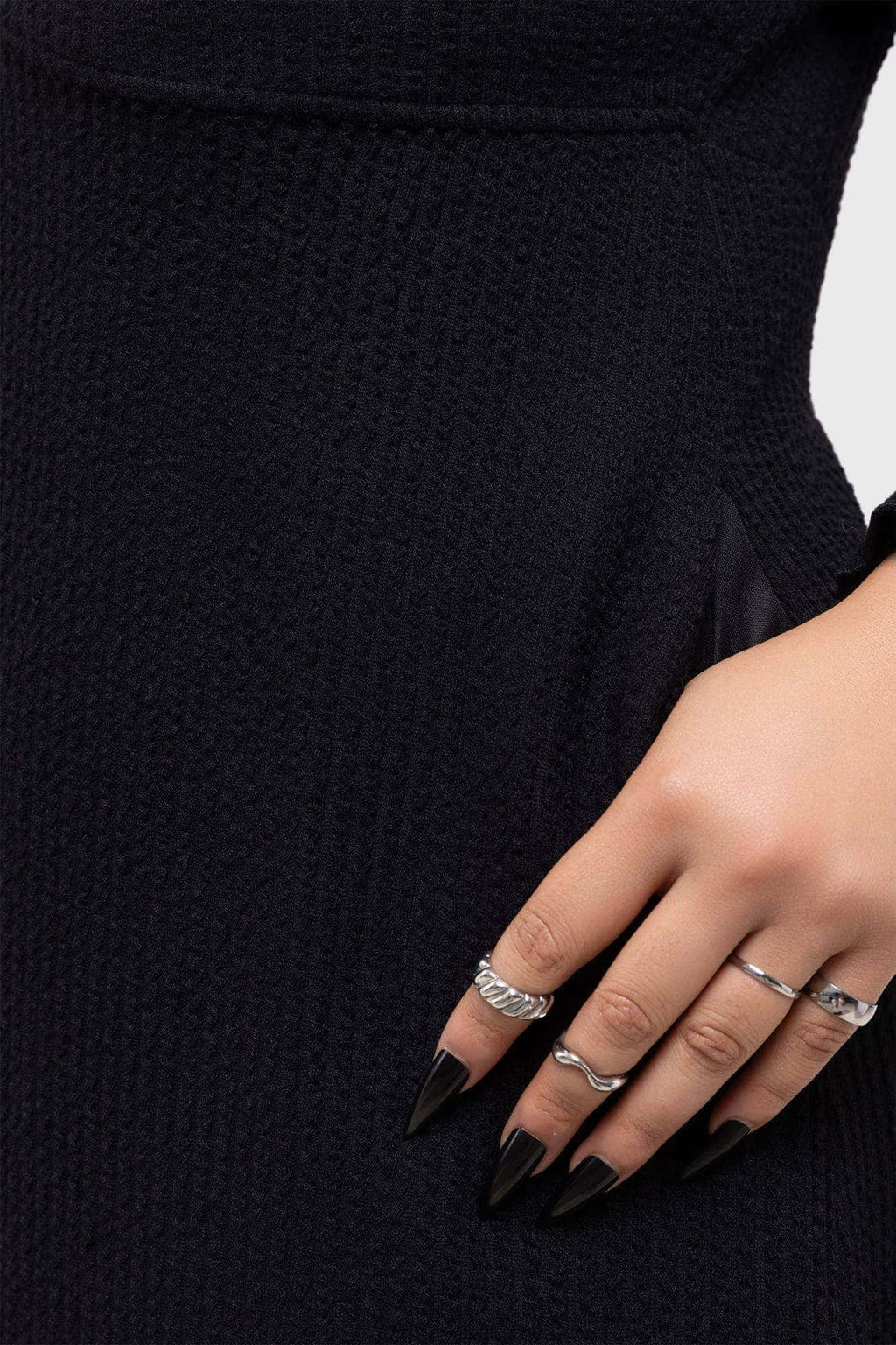 Shadow Weave Midi Dress