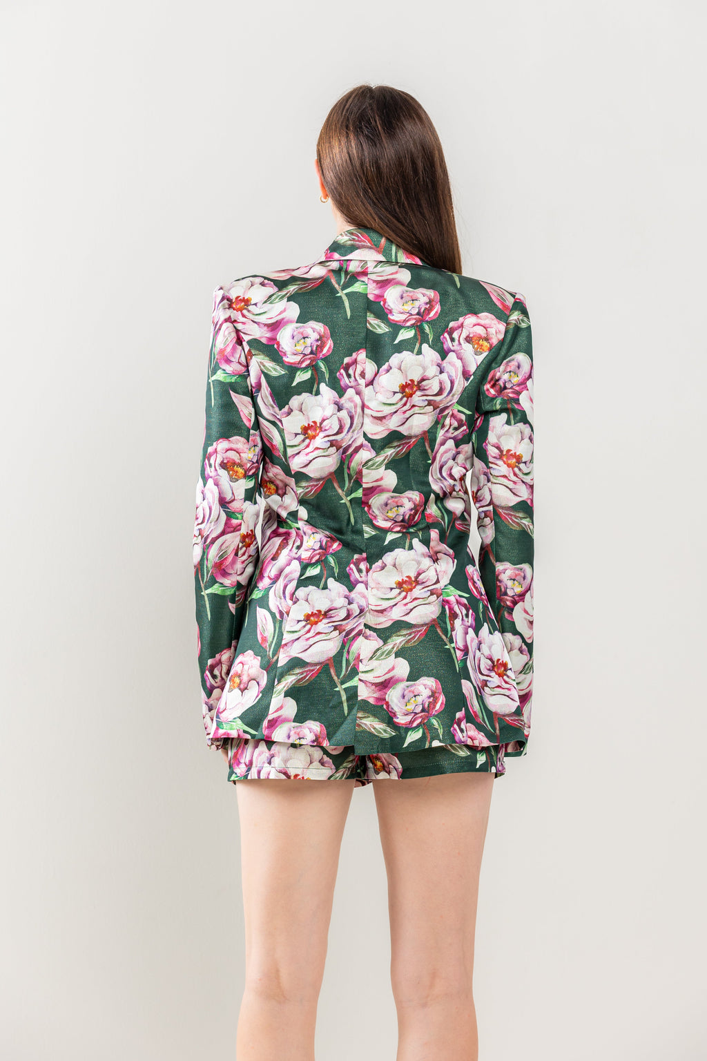 Long Sleeve Jacket Short Set