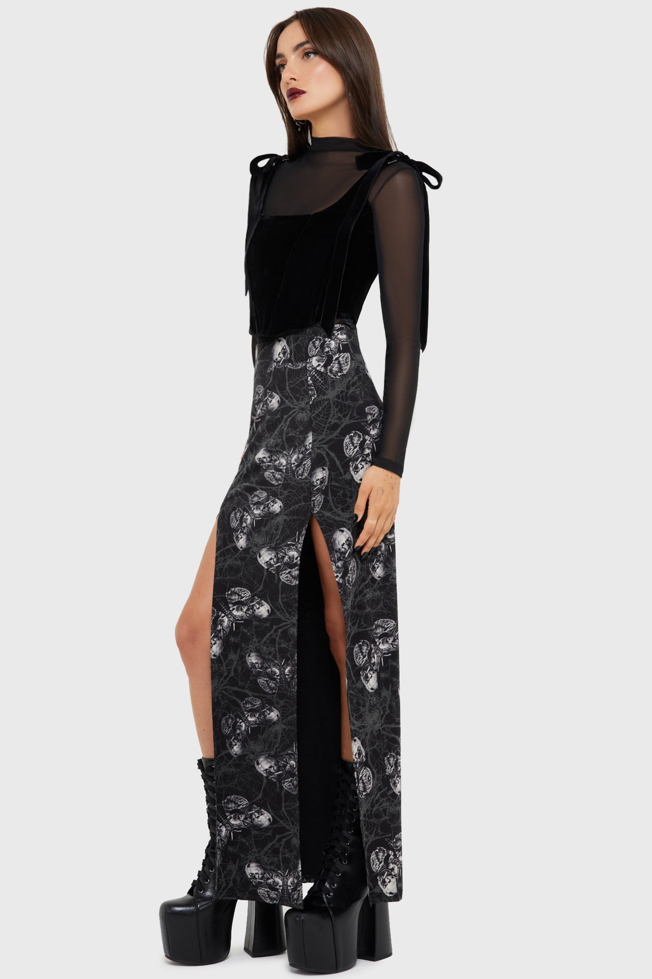 Spidrasica's Web Maxi Skirt
