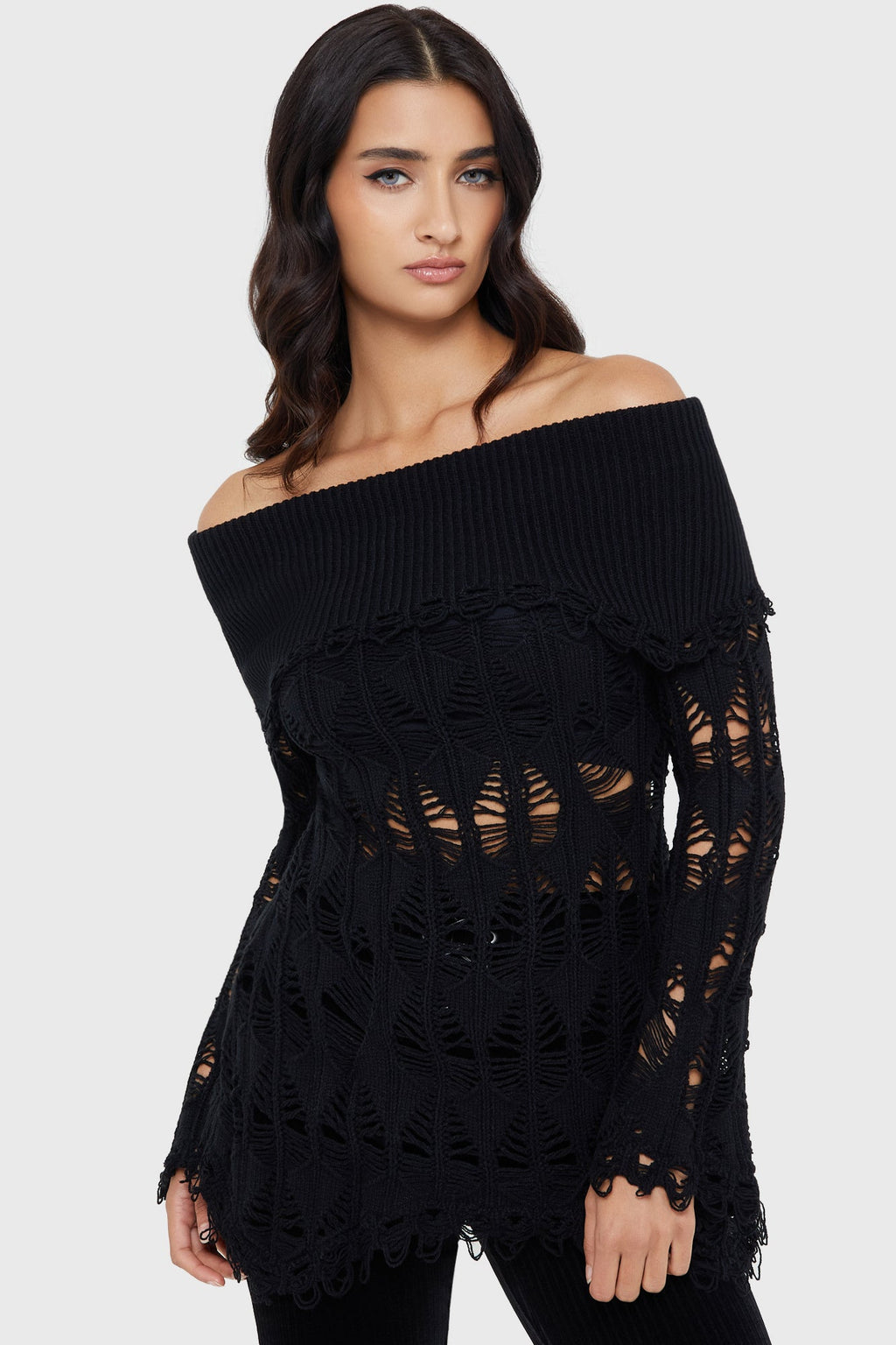 Shadow Wine Sweater BLACK